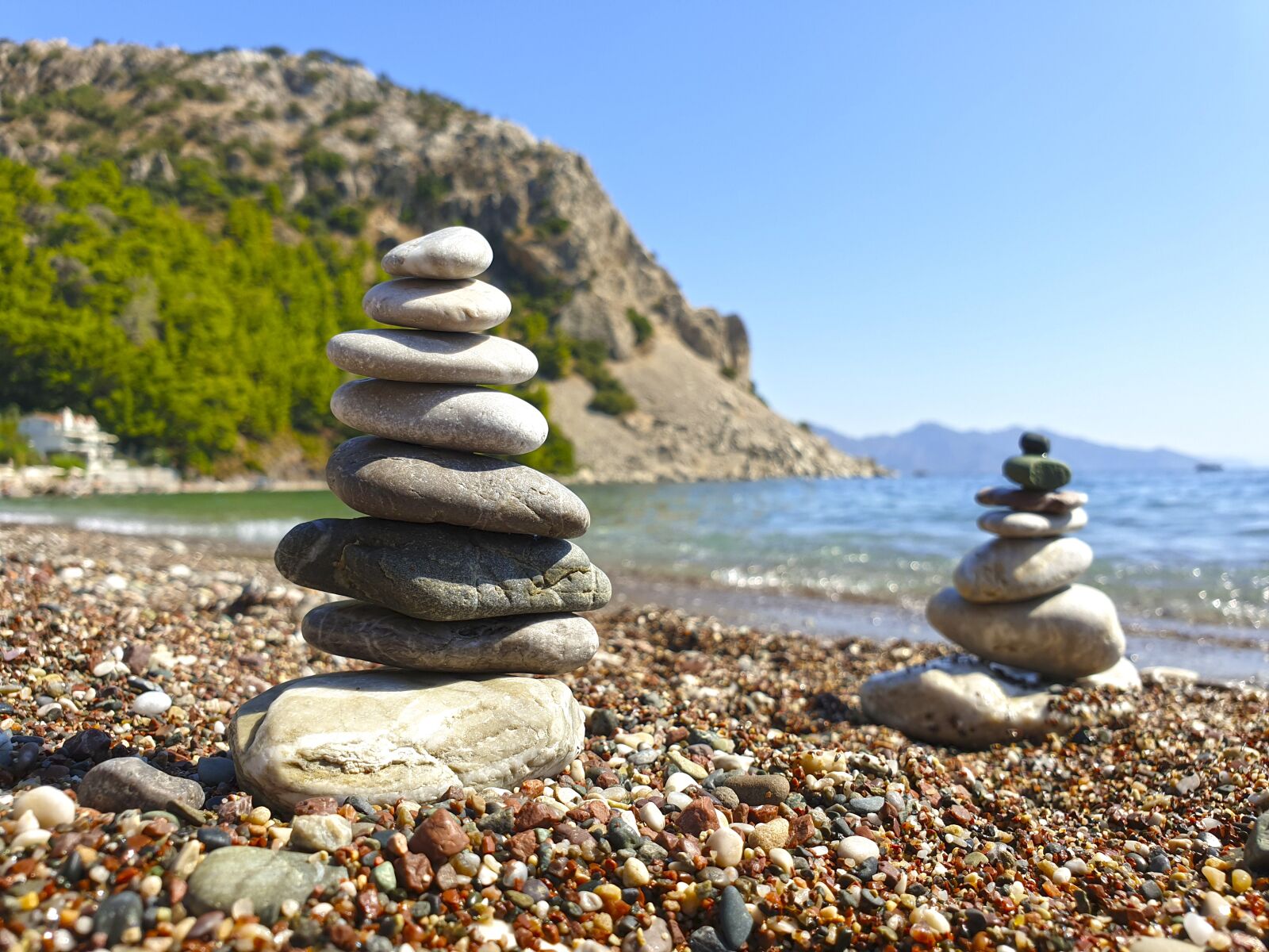 Samsung Galaxy S9+ sample photo. Stones, pyramid, zen photography