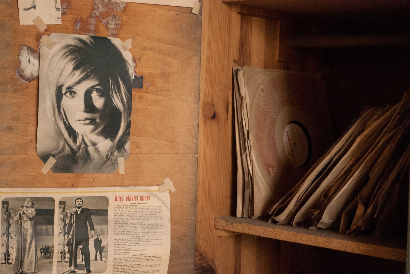 Nikon D60 sample photo. Cabinet, poster, boards photography
