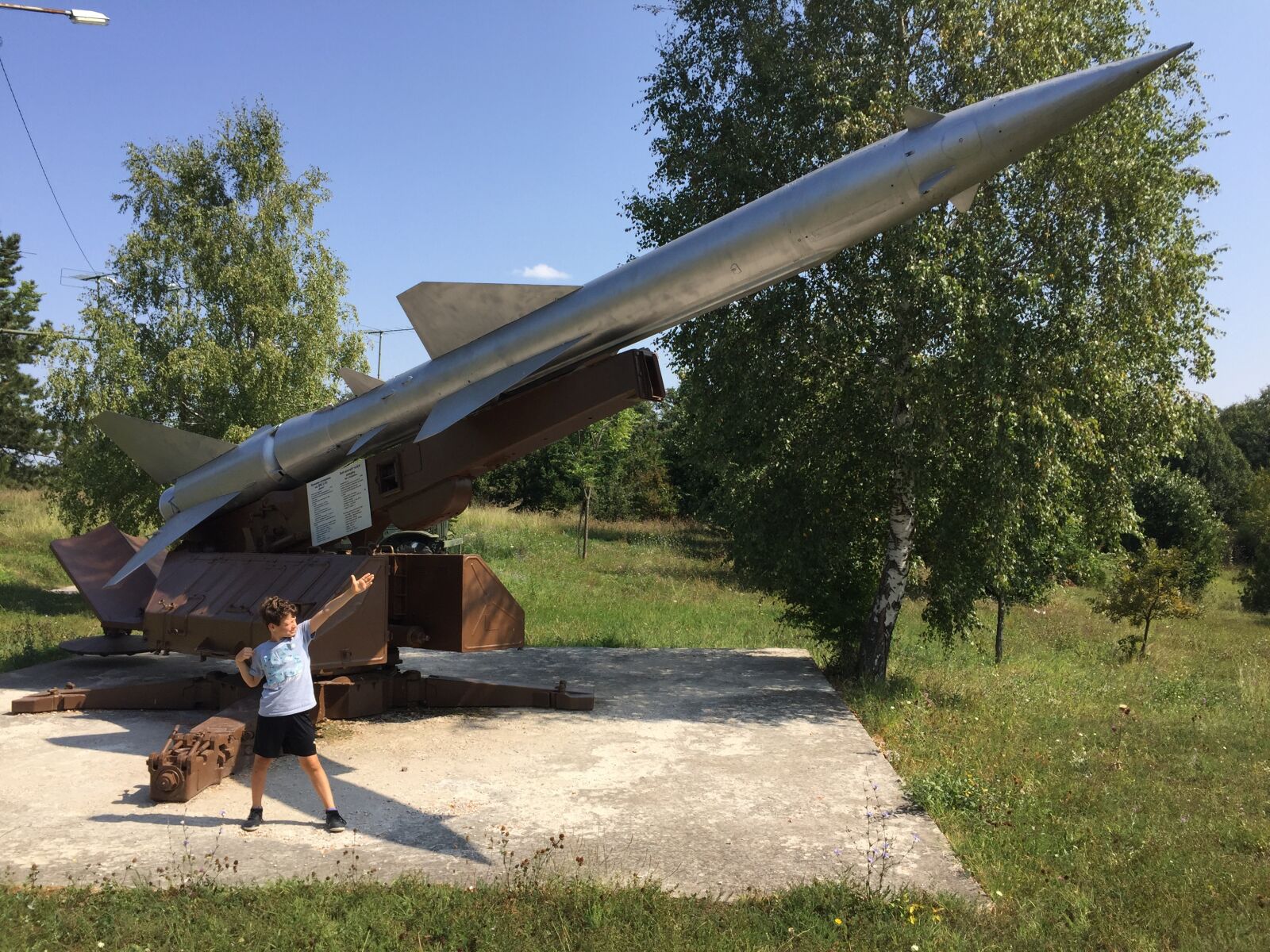 iPhone 6 back camera 4.15mm f/2.2 sample photo. Boy, rocket, museum photography