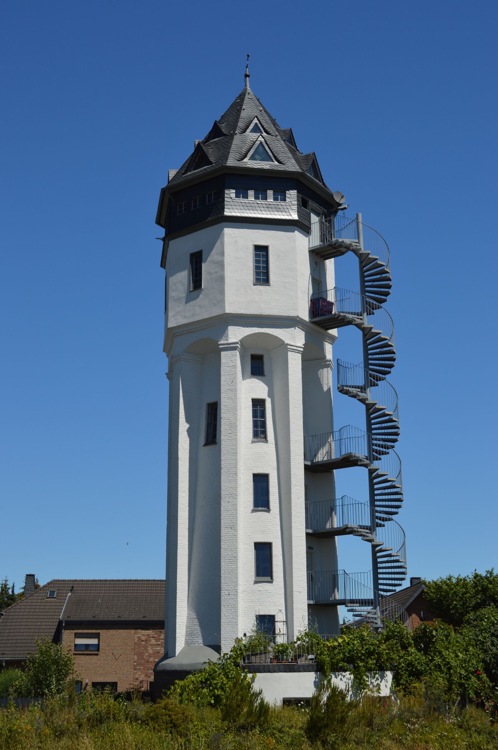 Nikon D3200 sample photo. Water tower, building, architecture photography
