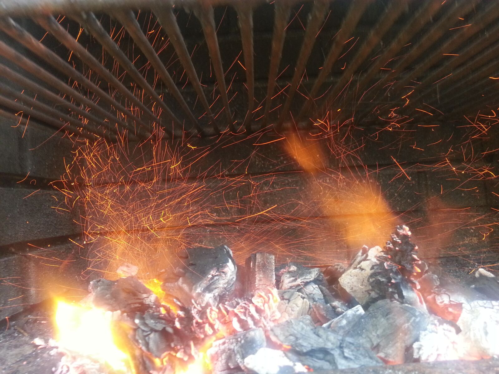 Samsung Galaxy S3 sample photo. Grill, barbecue, fire photography