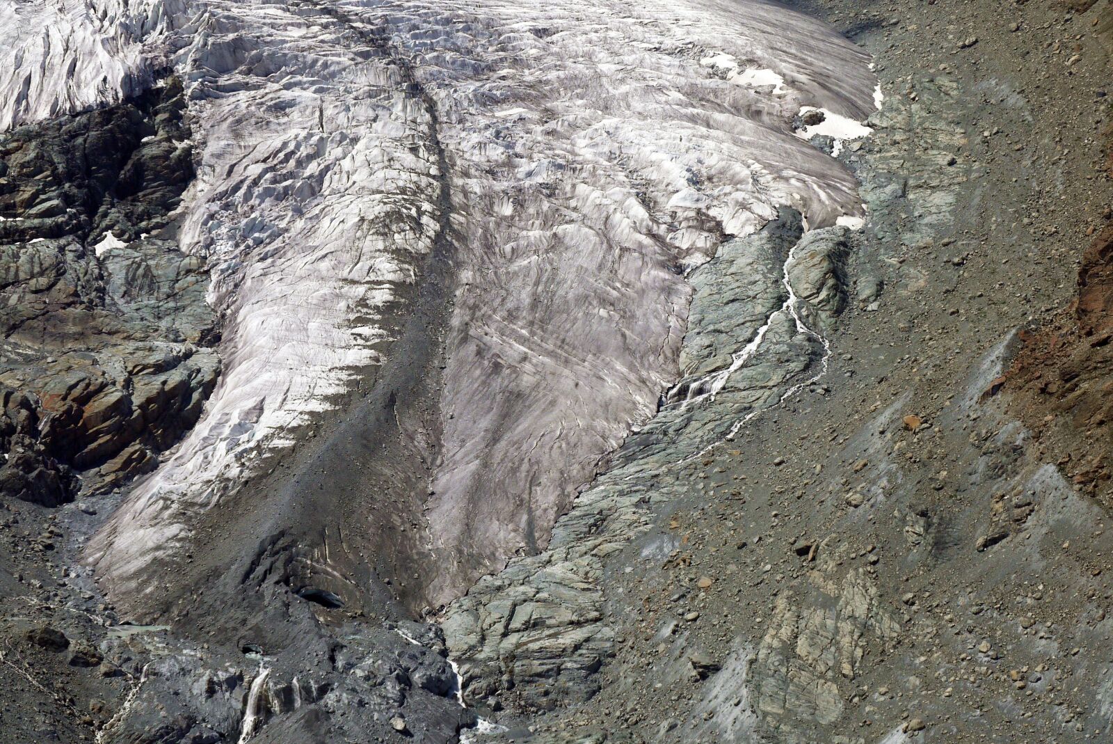 Panasonic Lumix DMC-G1 sample photo. Glacier tongue, zermatt, gornergrat photography