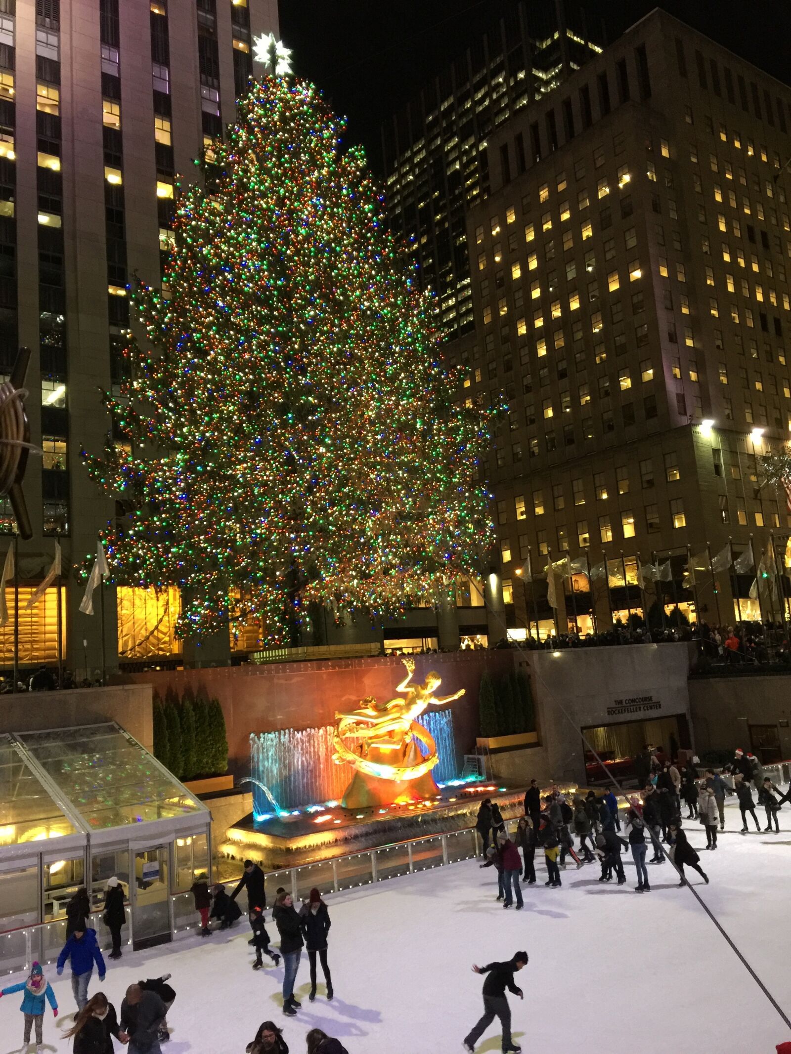 iPhone 6 Plus back camera 4.15mm f/2.2 sample photo. Christmas, holidays, ice, skating photography