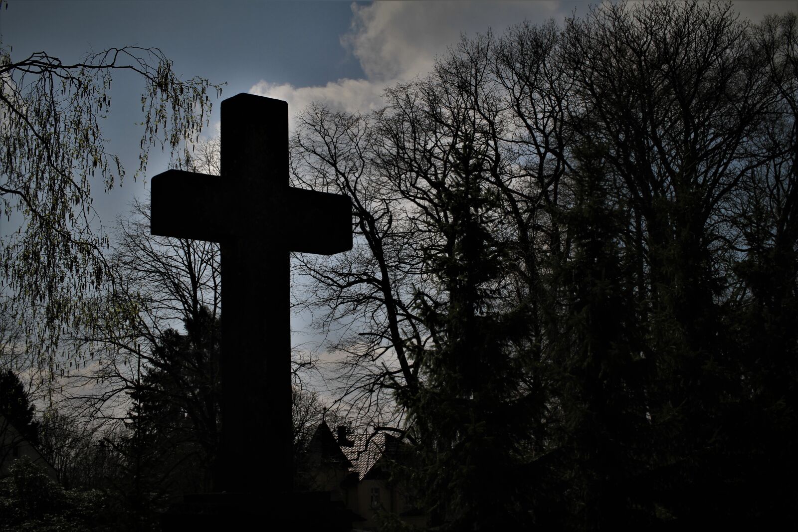 Canon EOS 7D sample photo. Cross, sky, backlighting photography