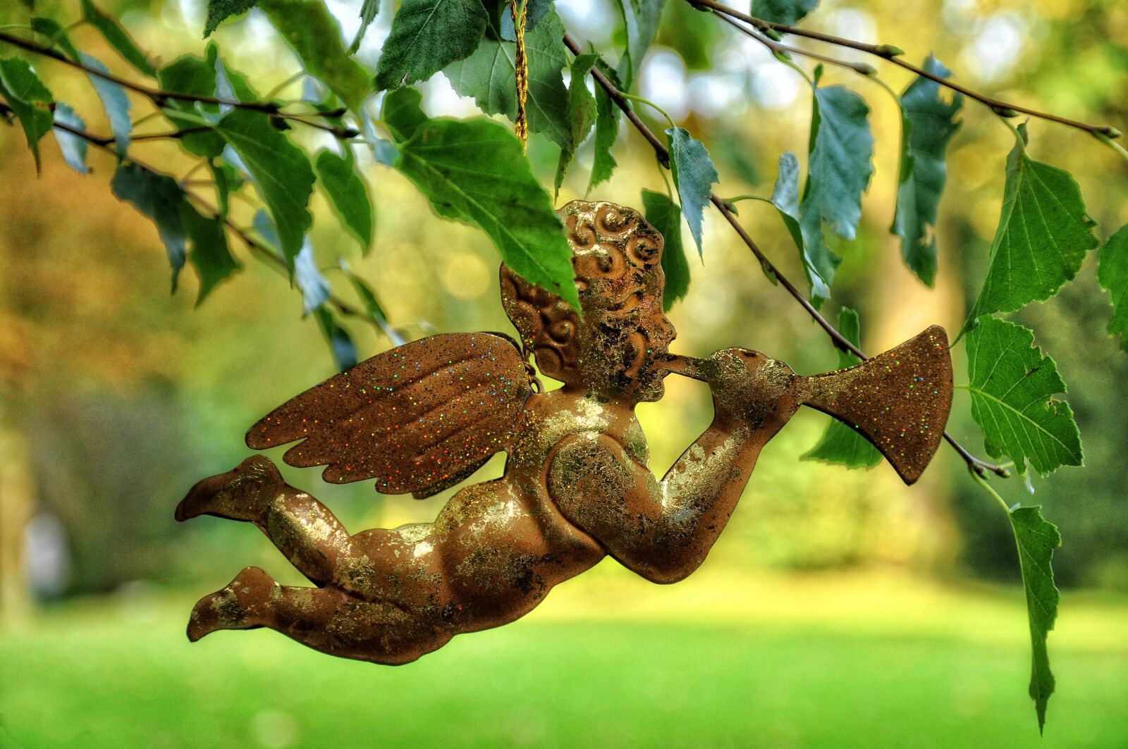 Nikon D90 sample photo. Angel, celestial, trumpet photography