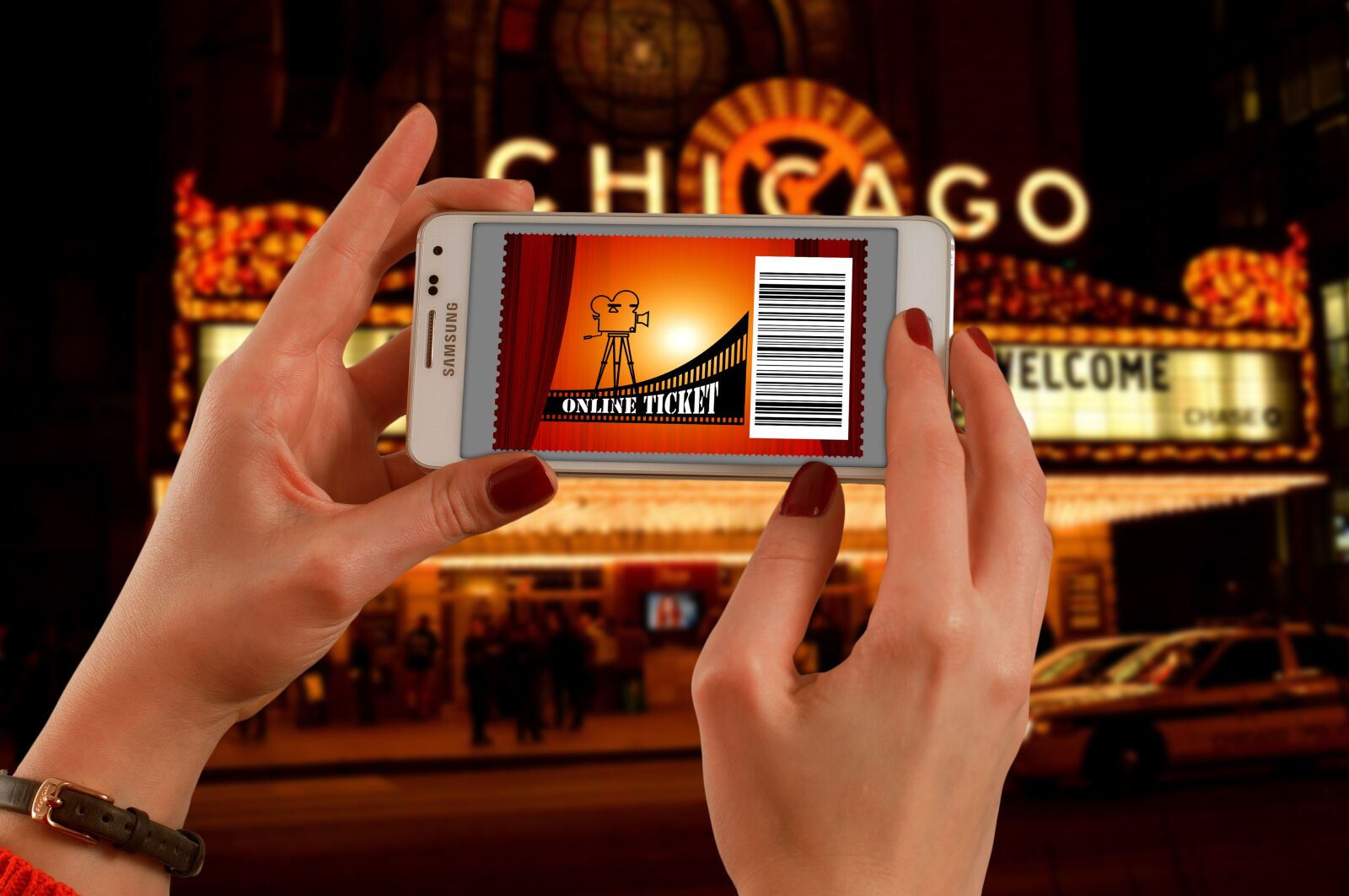 Nikon D300 sample photo. Cinema, admission ticket, smartphone photography