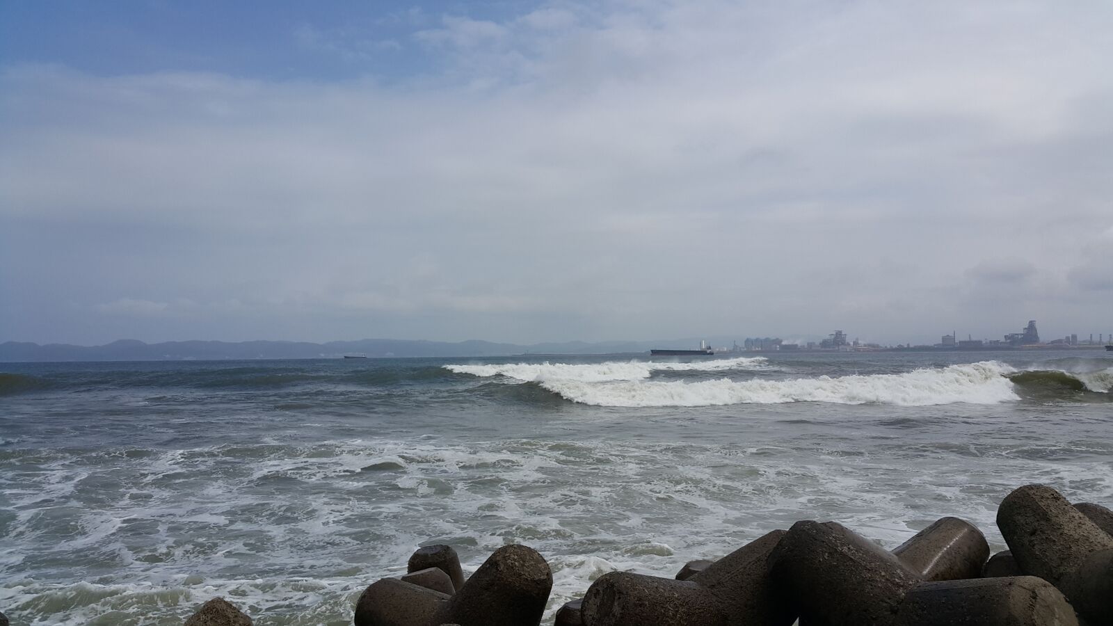 Samsung Galaxy Note4 sample photo. Sea, sky, beach photography