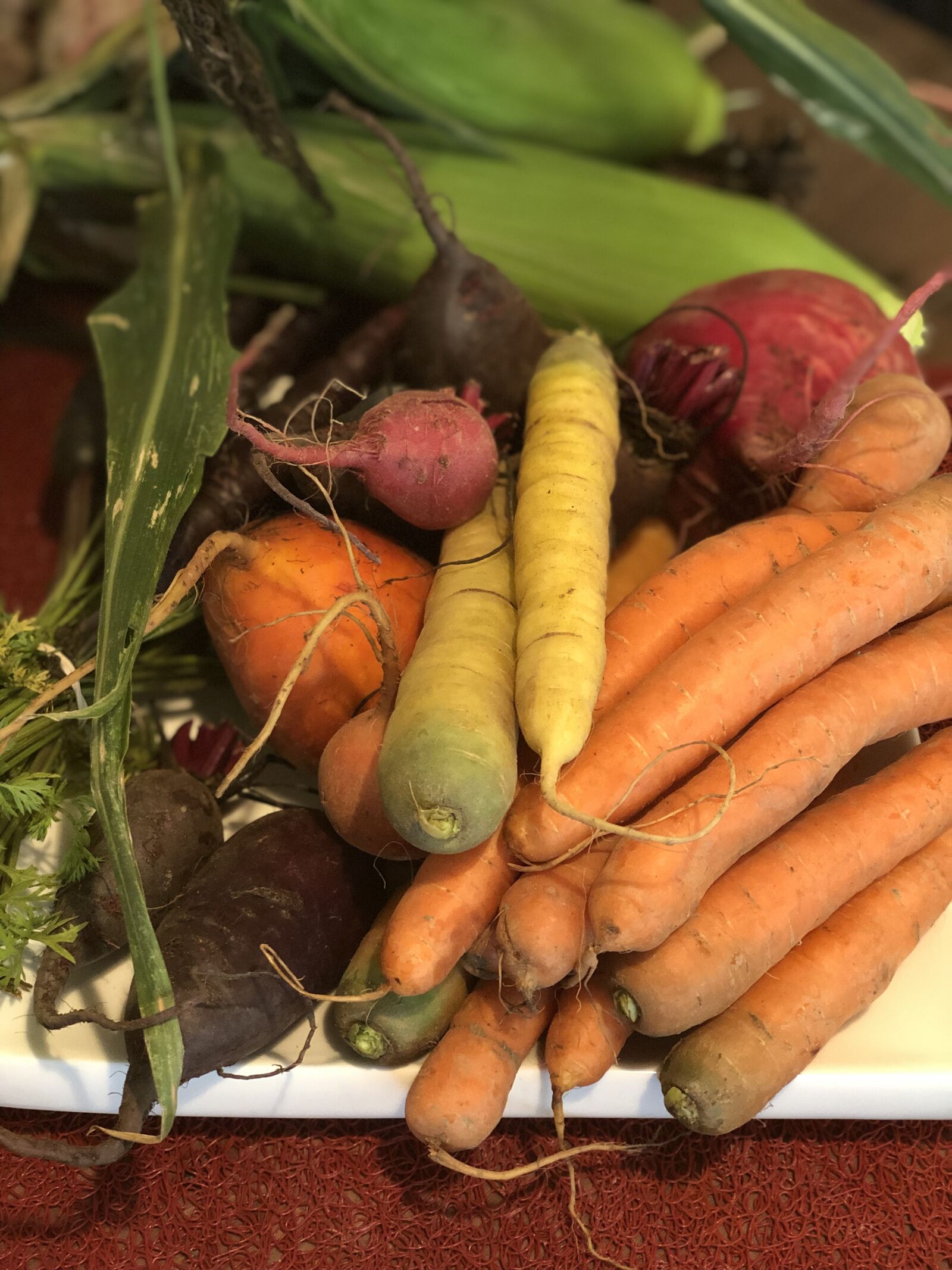 Apple iPhone X sample photo. Carrots, beets, vegetables photography