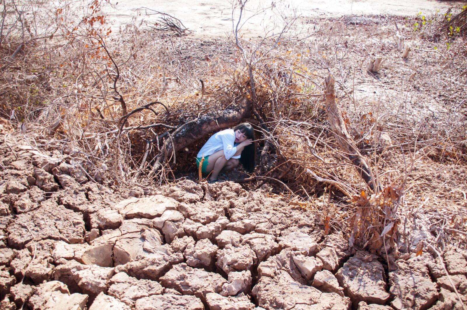 Nikon D300 sample photo. Hide, girl, land photography