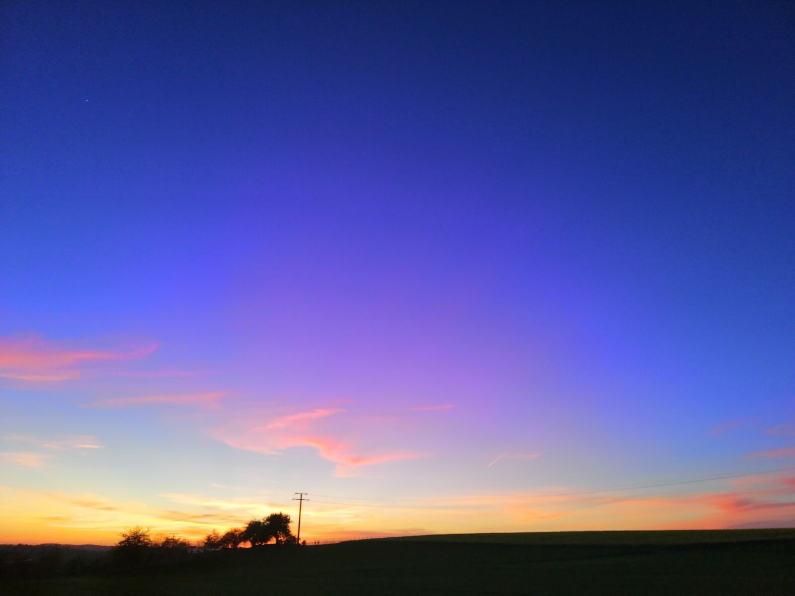 HUAWEI INE-LX1 sample photo. Sunset, field, sky photography