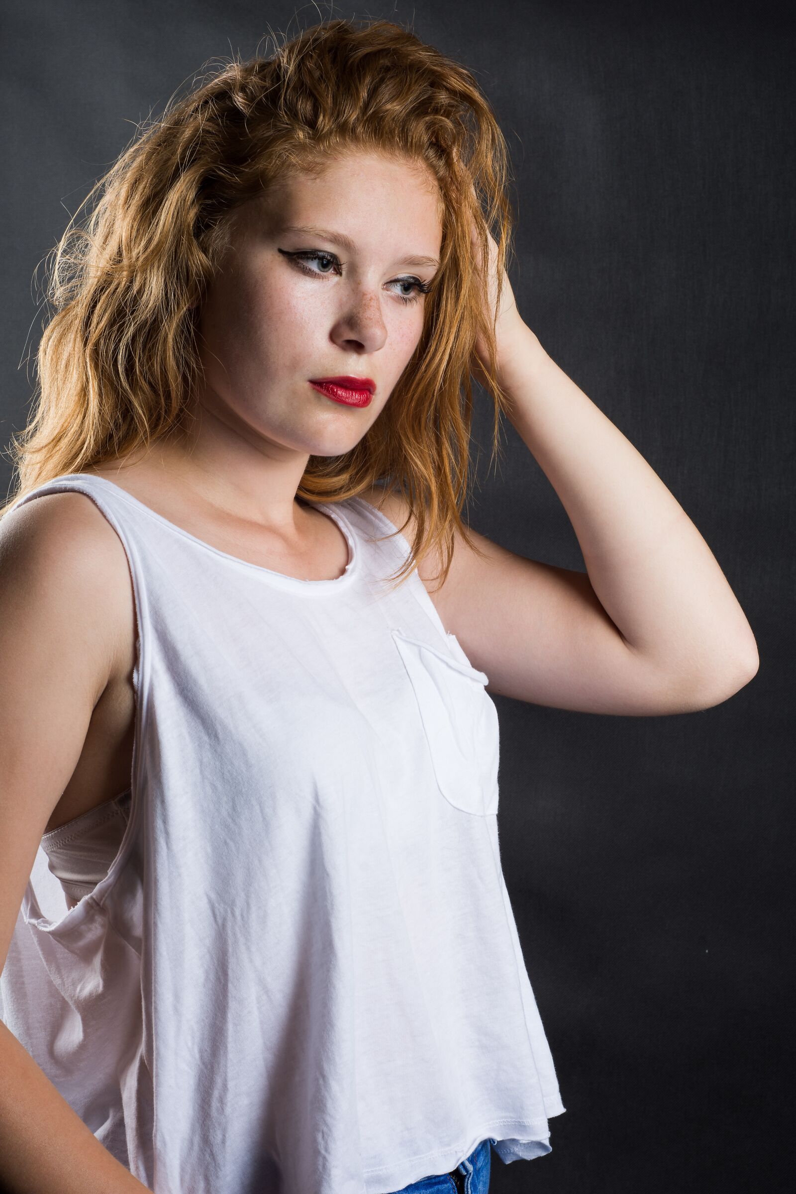 Nikon D7200 sample photo. Model, girl, red photography