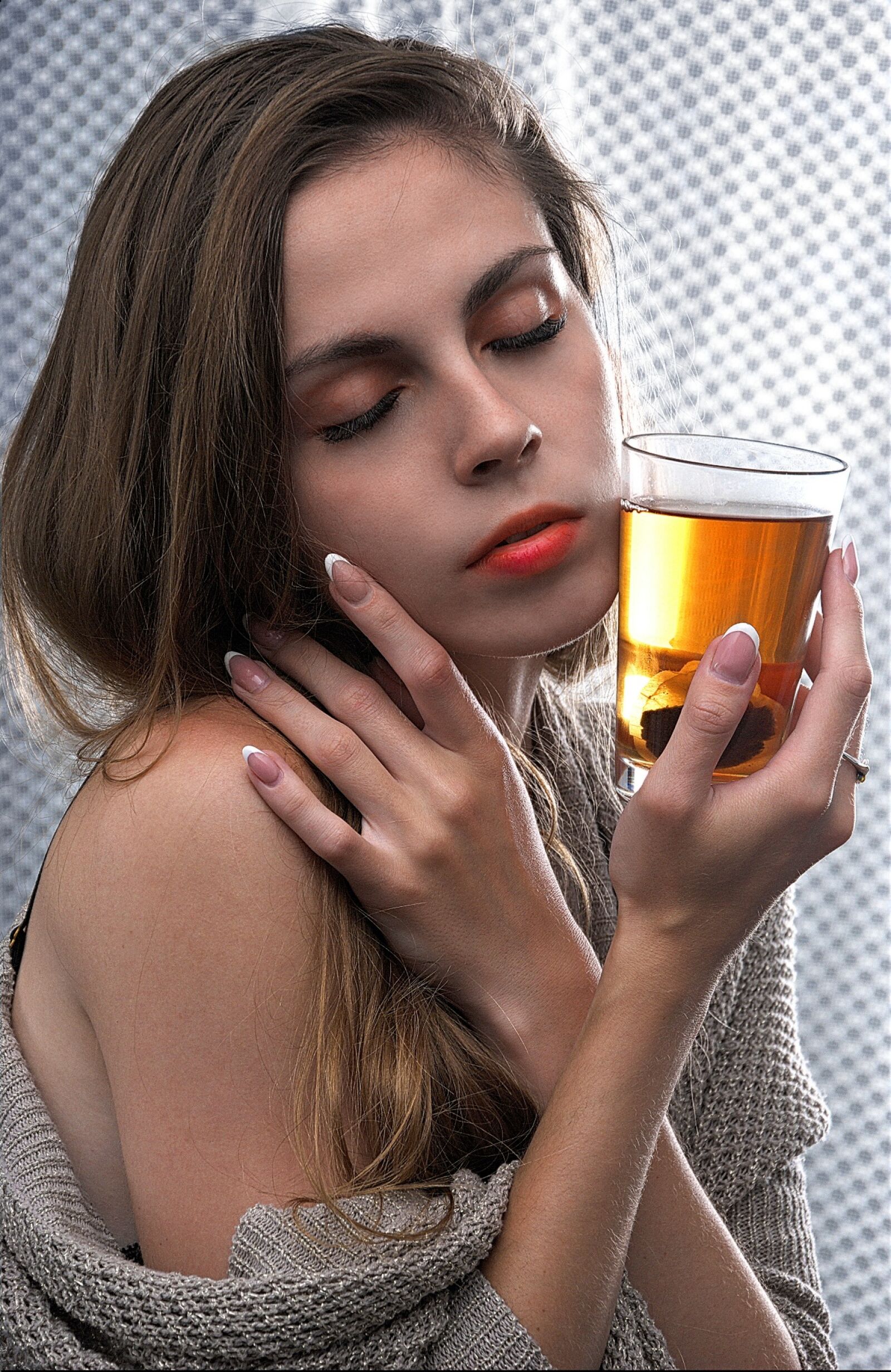 Nikon D80 sample photo. Girl, tea, morning photography
