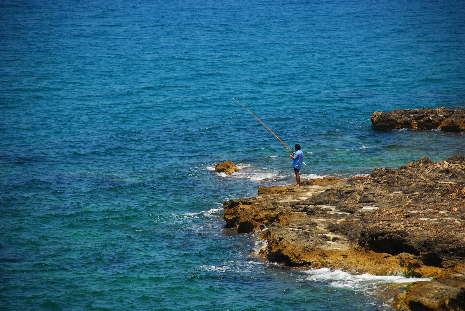 Nikon D80 sample photo. Crete, greece, fisherman photography