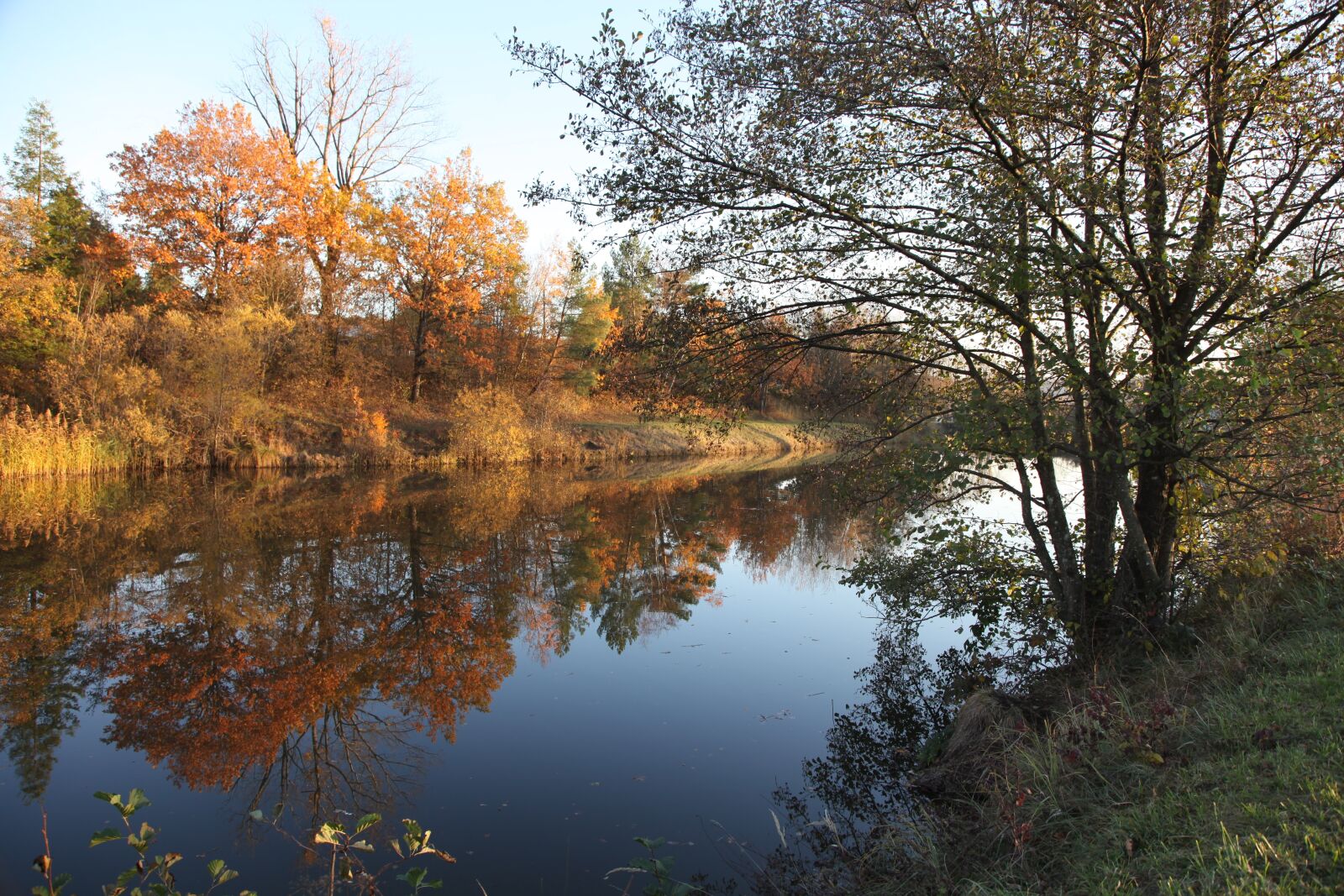 Canon EOS 5D Mark II sample photo. Fall, river, landscape photography