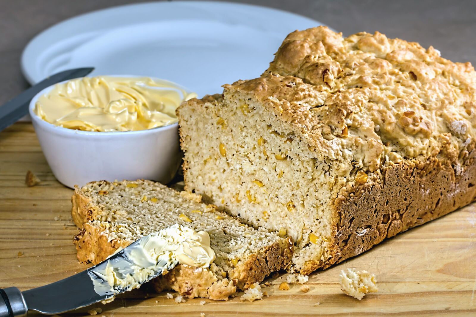 Canon EOS 70D sample photo. Bread, food, butter, plate photography