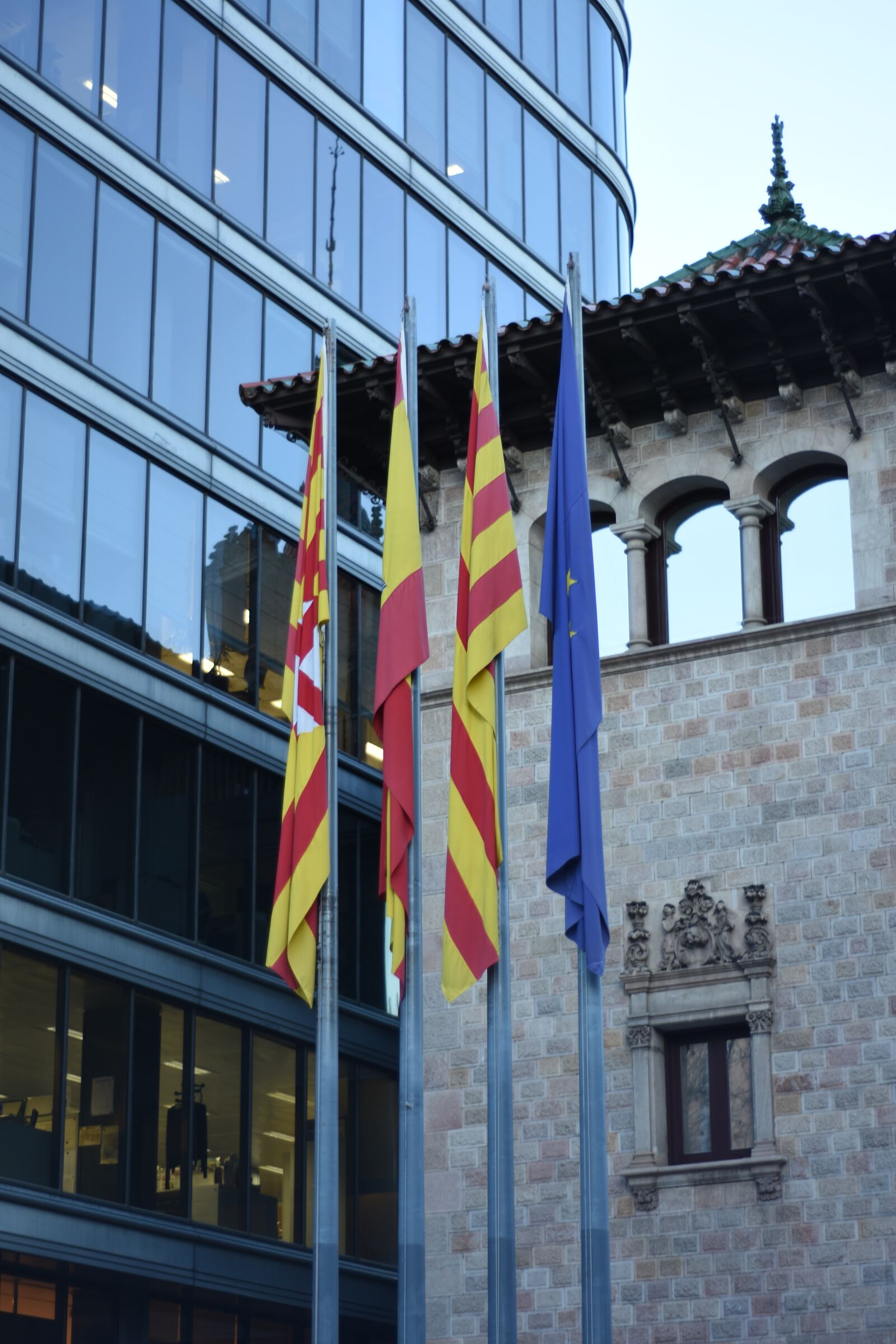 Nikon D7200 sample photo. Architecture, modernism, flags photography