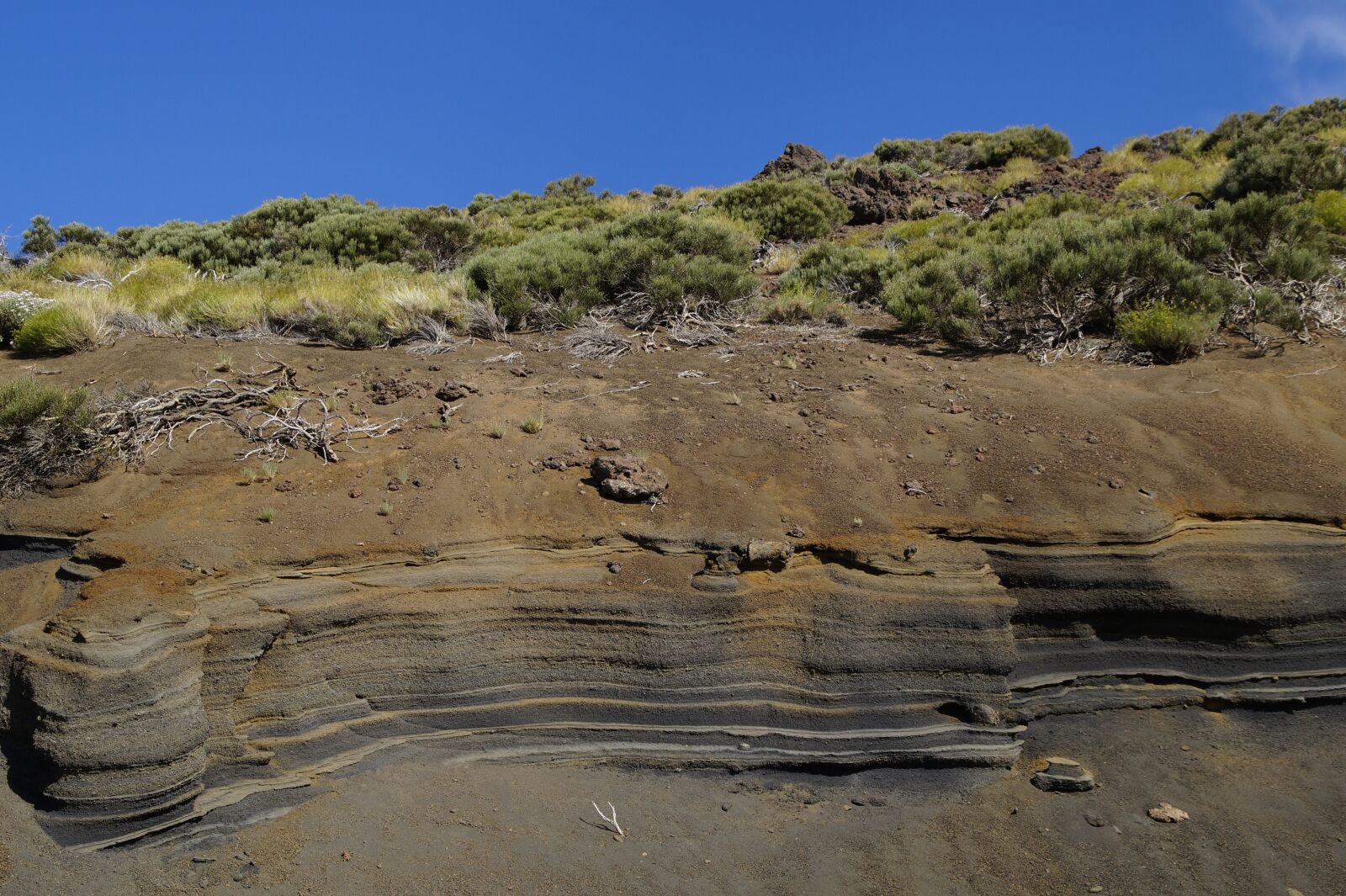 Sony SLT-A58 sample photo. Rock layers, mountain, tenerife photography