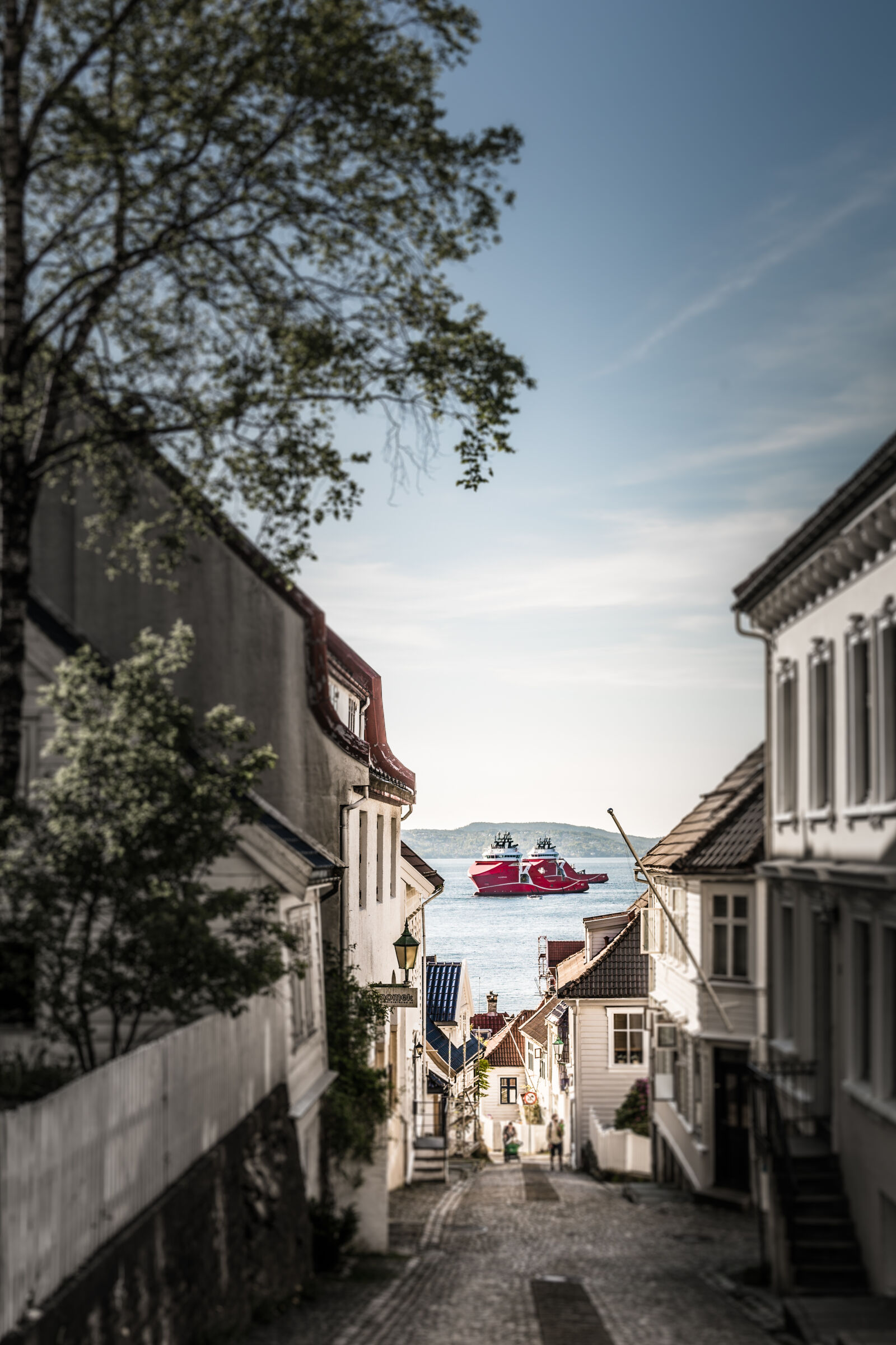 Sigma 50mm F1.4 EX DG HSM sample photo. Alley, bergen, bergen, norway photography