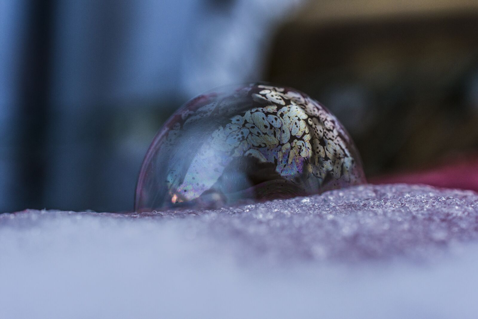 Nikon D7200 sample photo. Frozen, soap bubbles, winter photography