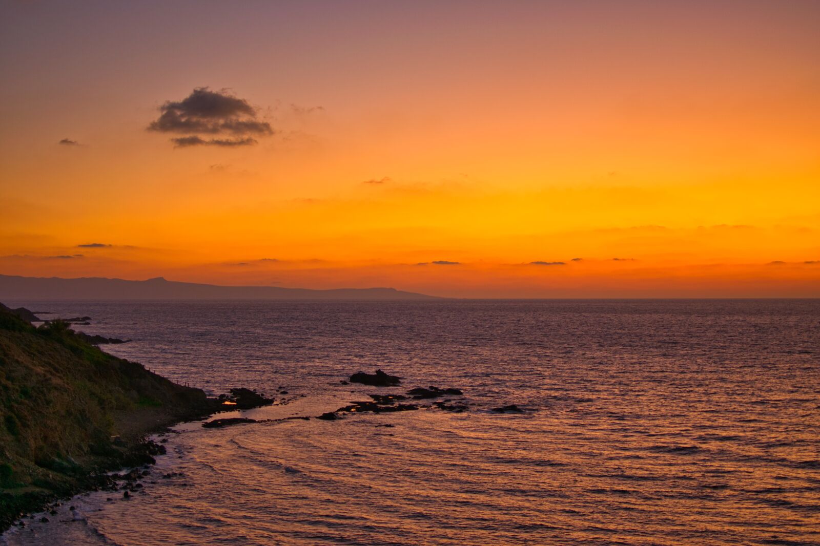 Nikon D5300 sample photo. Afterglow, sea, coast photography