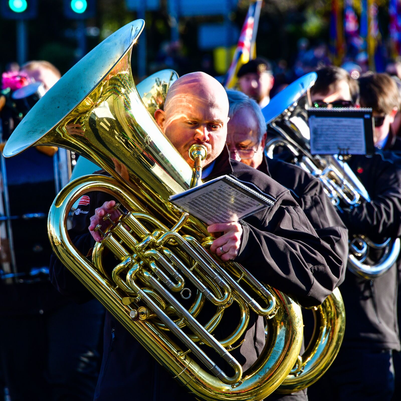 Nikon D850 sample photo. Tuba, band, brass photography