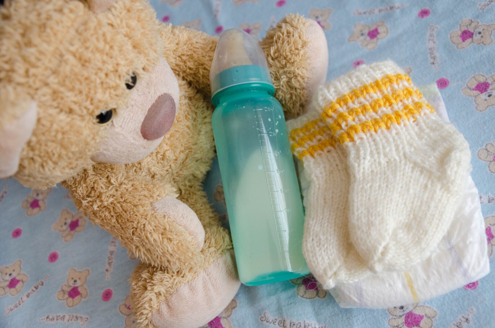 Nikon D5100 sample photo. Bear, ivy, cute photography