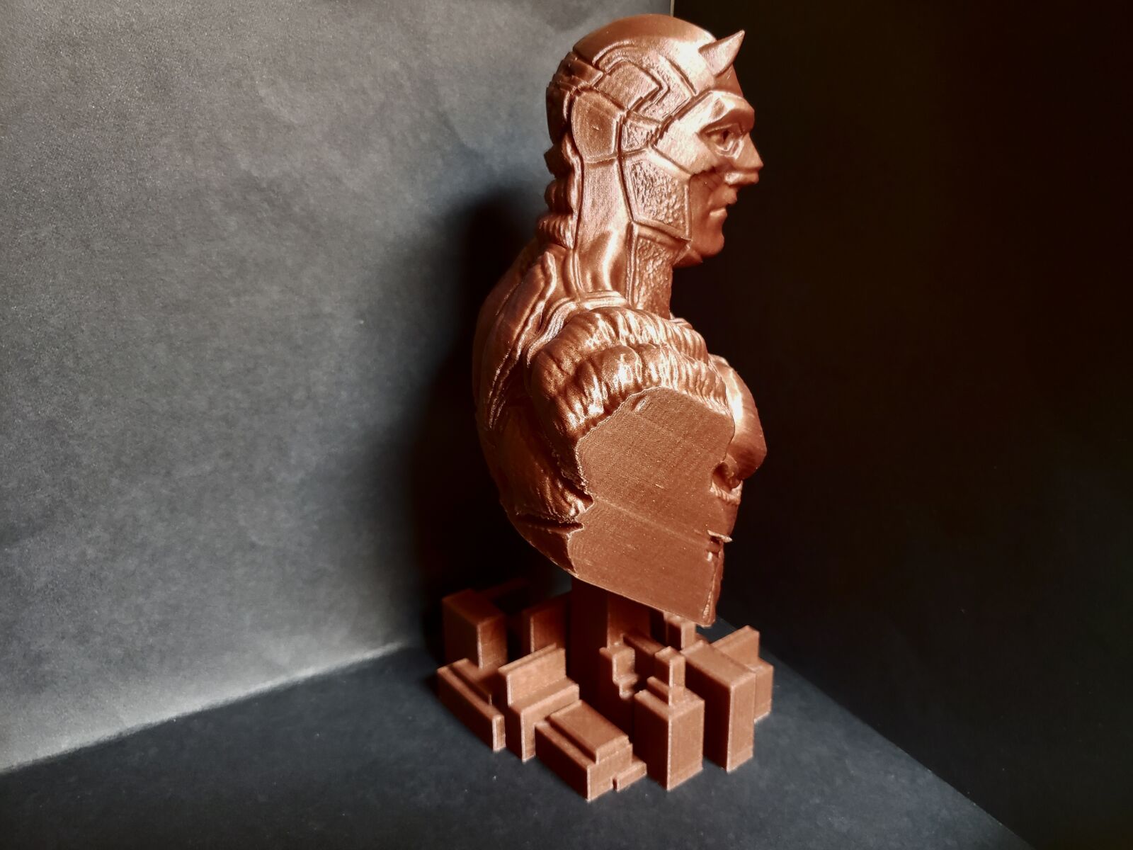 Samsung Galaxy Note9 sample photo. Daredevil, bust, 3d printing photography
