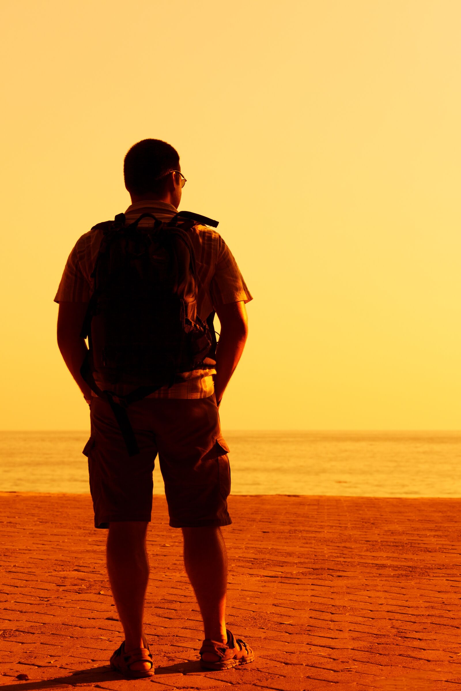 Canon EOS 5D Mark II sample photo. Alone, evening, male, man photography