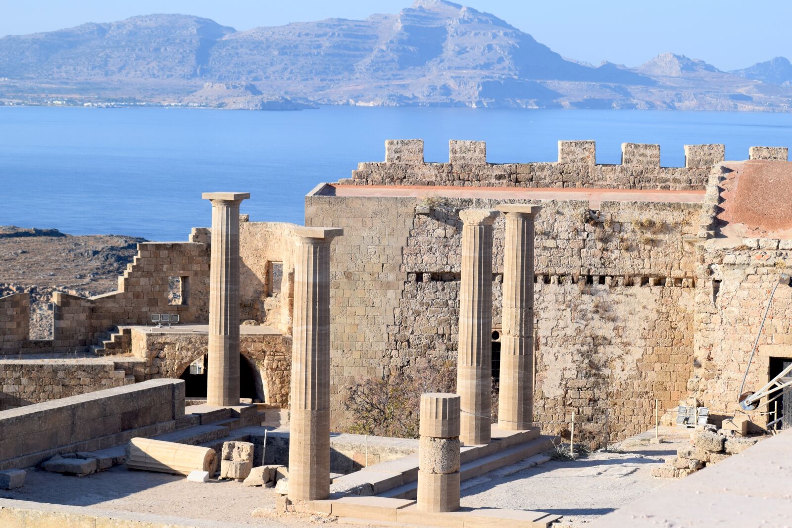 Nikon D3300 sample photo. Lindos acropolis, greece, rhodes photography