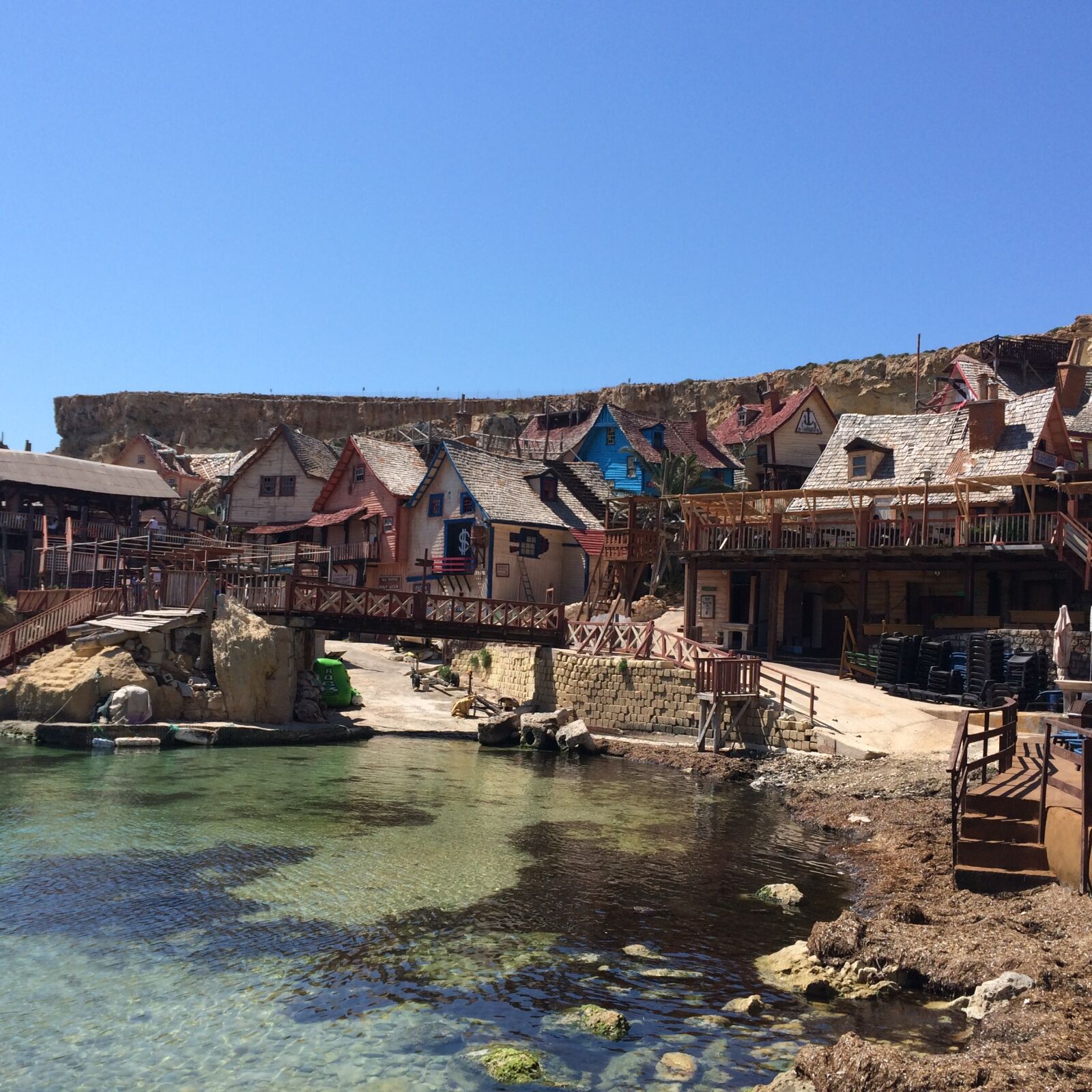iPhone 5s back camera 4.15mm f/2.2 sample photo. Malta, popeye village, sea photography