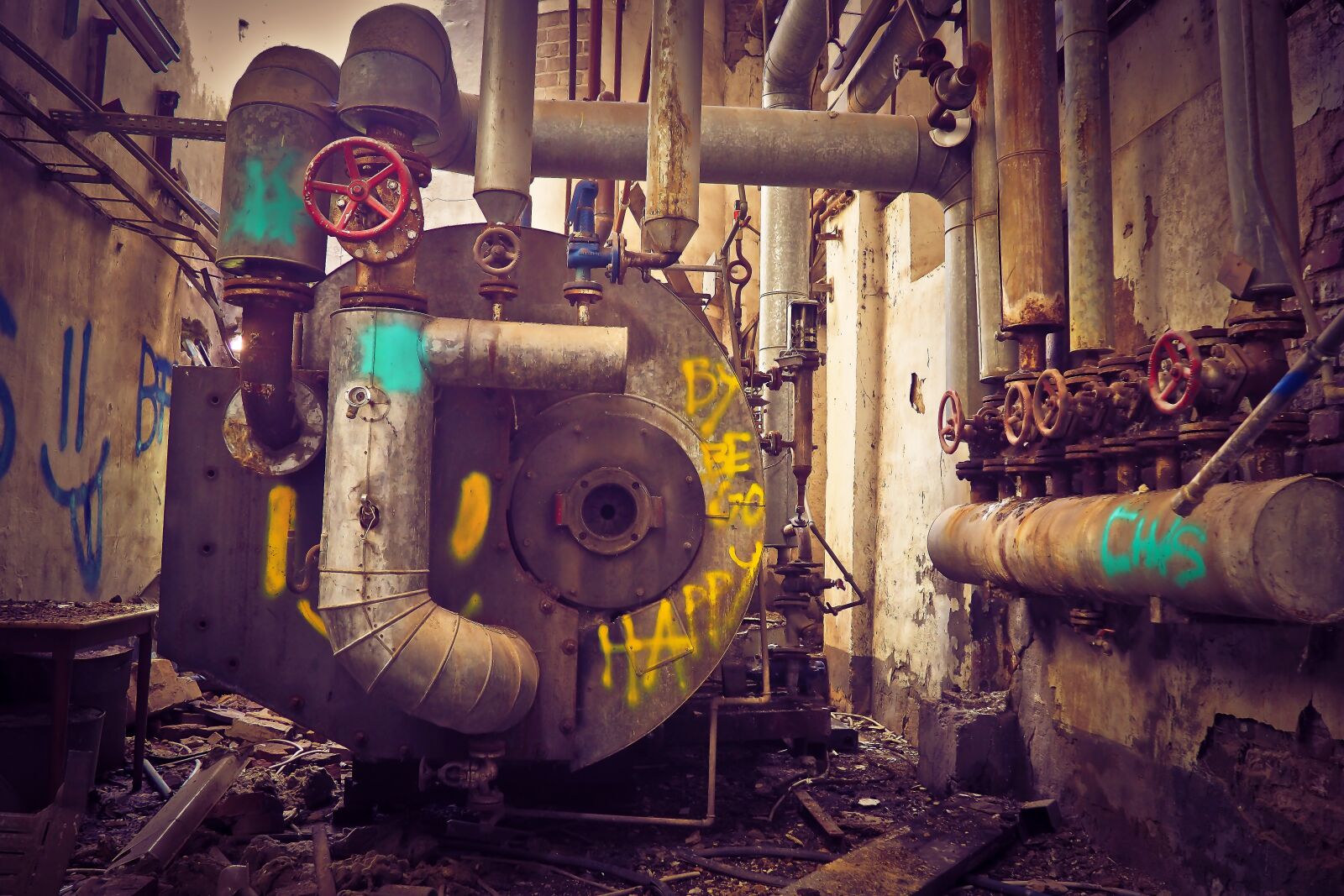 Olympus OM-D E-M10 sample photo. Lost places, factory, old photography