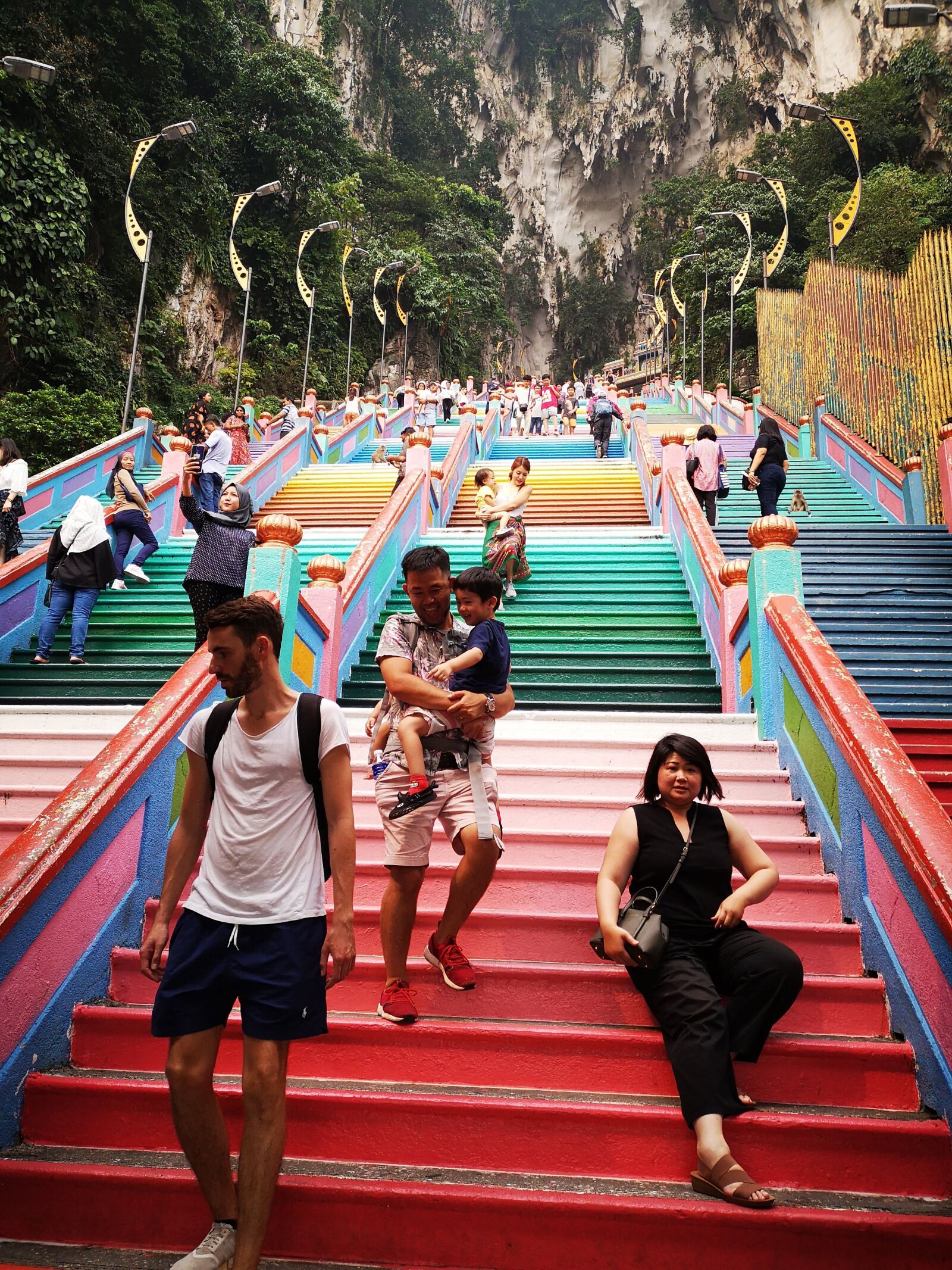 HUAWEI P20 sample photo. Batu cave, stairs, malaysia photography