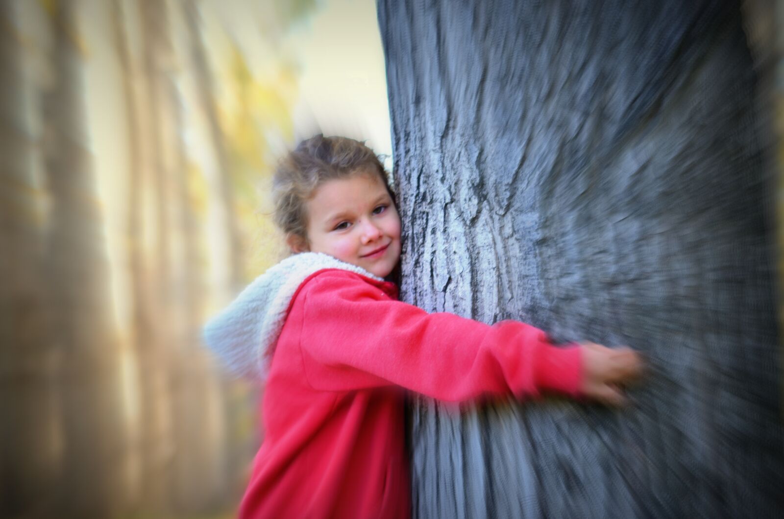Nikon D5100 sample photo. Girl, tree, leak photography