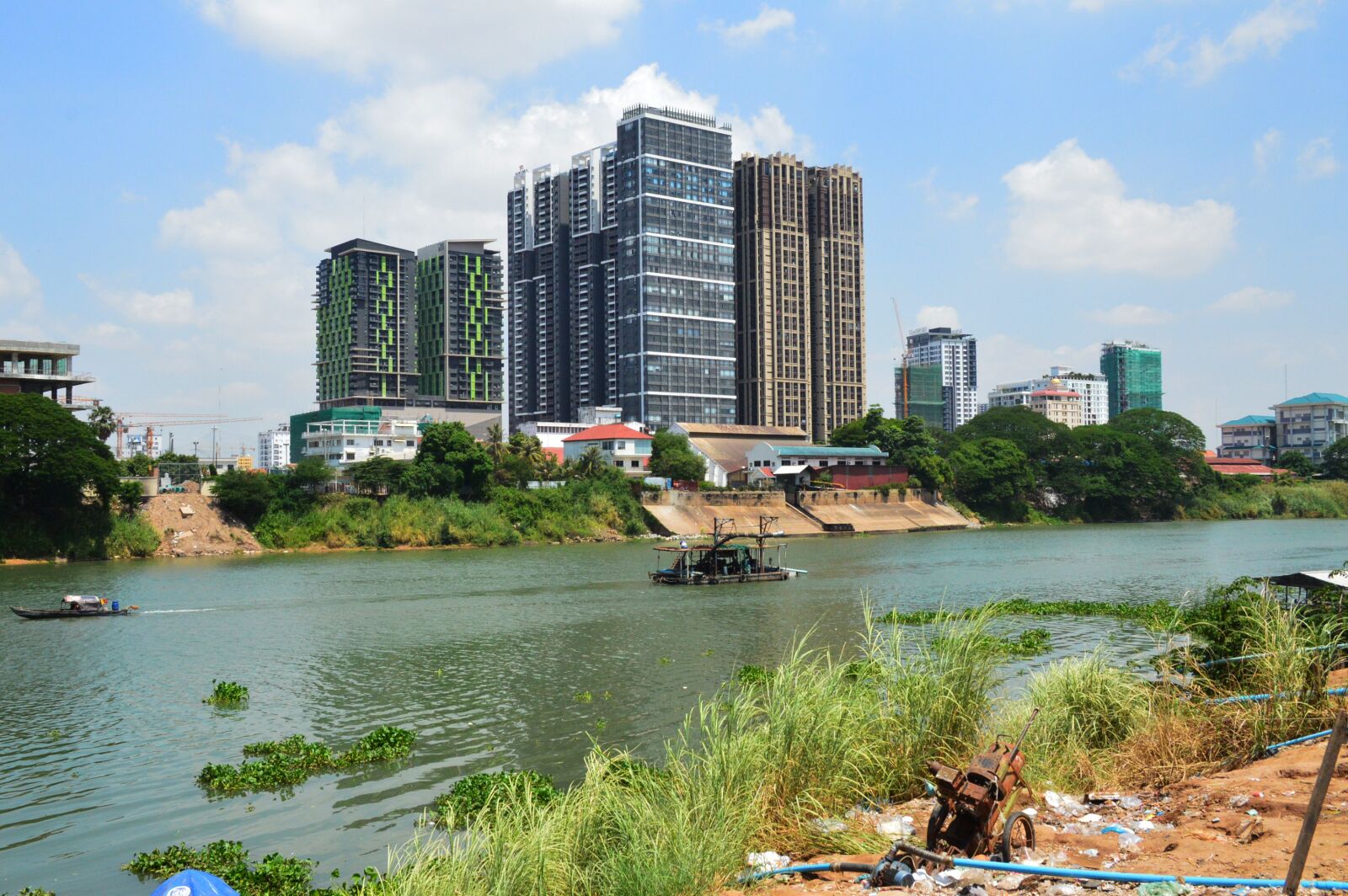 Nikon D3200 sample photo. The river, building, cambodia photography