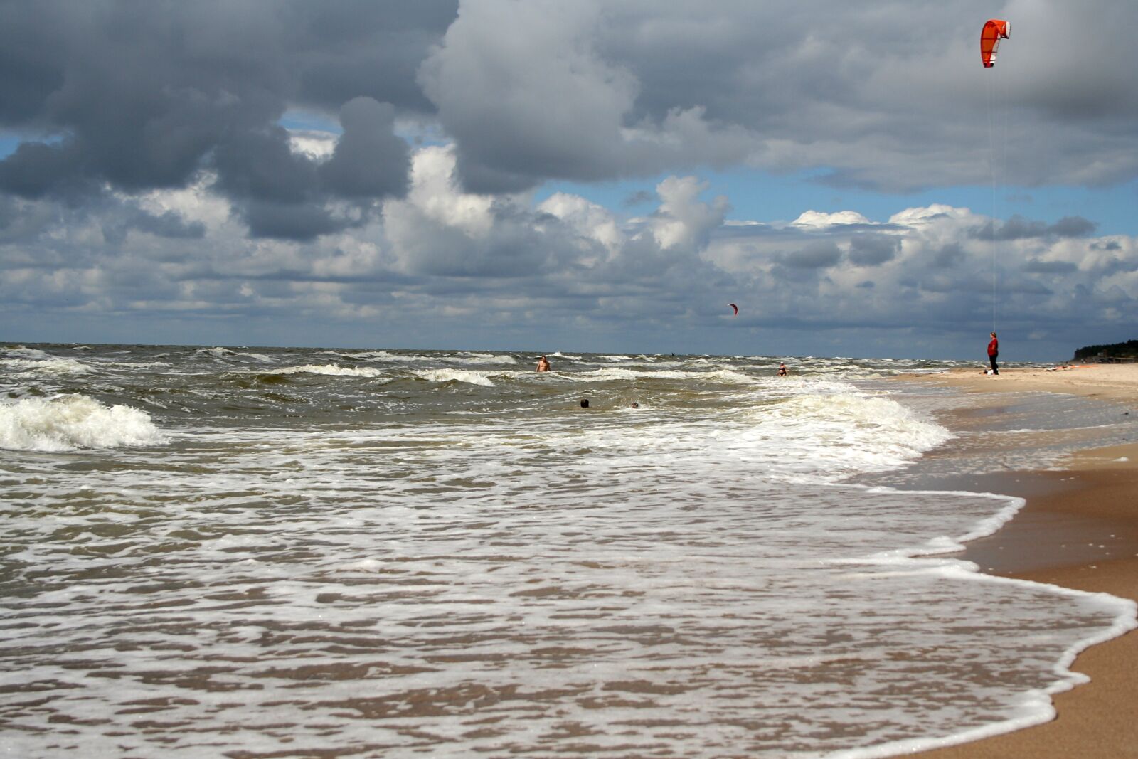 Canon EOS 350D (EOS Digital Rebel XT / EOS Kiss Digital N) sample photo. Sea, kiting, kitesurfing photography