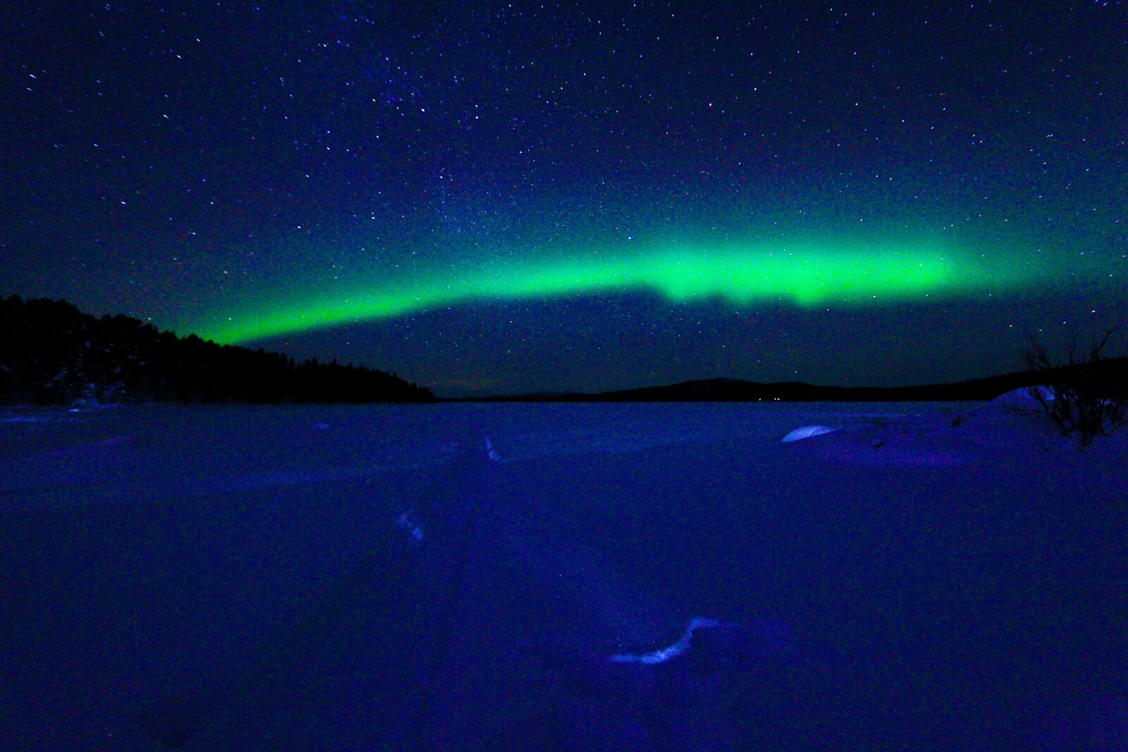 Canon EF-S 10-22mm F3.5-4.5 USM sample photo. Snow, auroras, northern lights photography