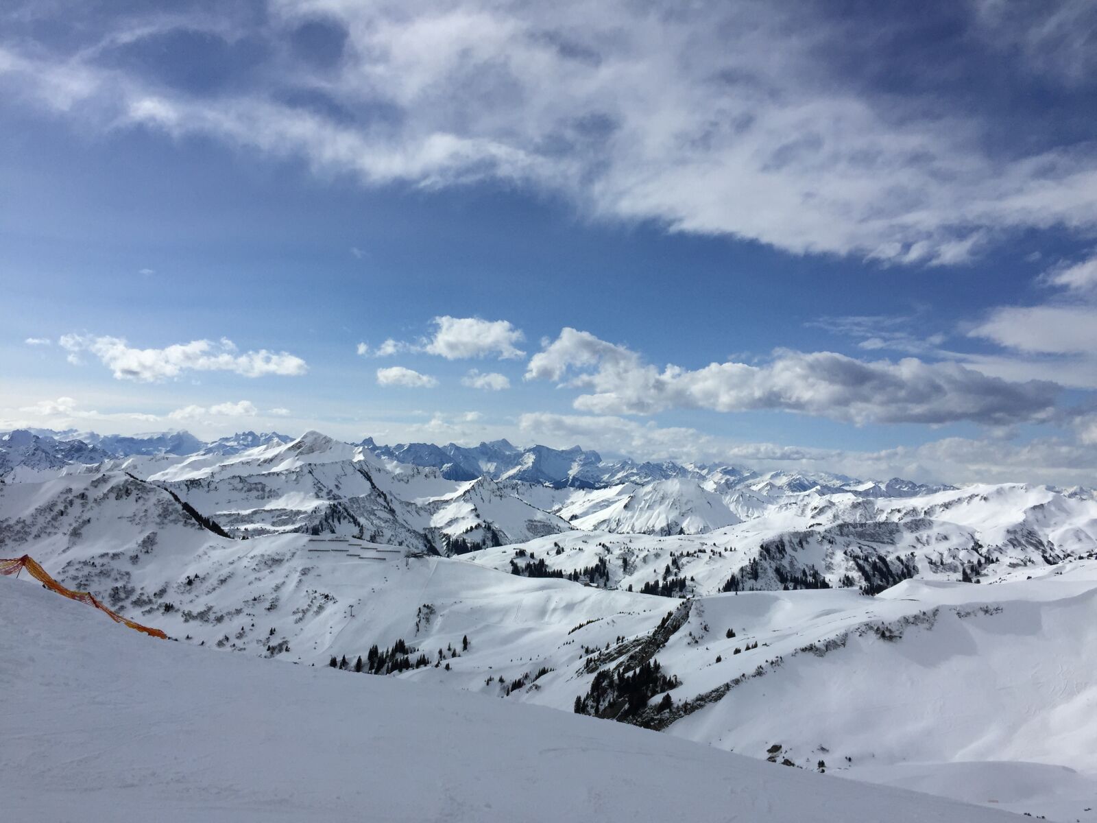 iPhone 6 Plus back camera 4.15mm f/2.2 sample photo. Ski, mountain, sky photography