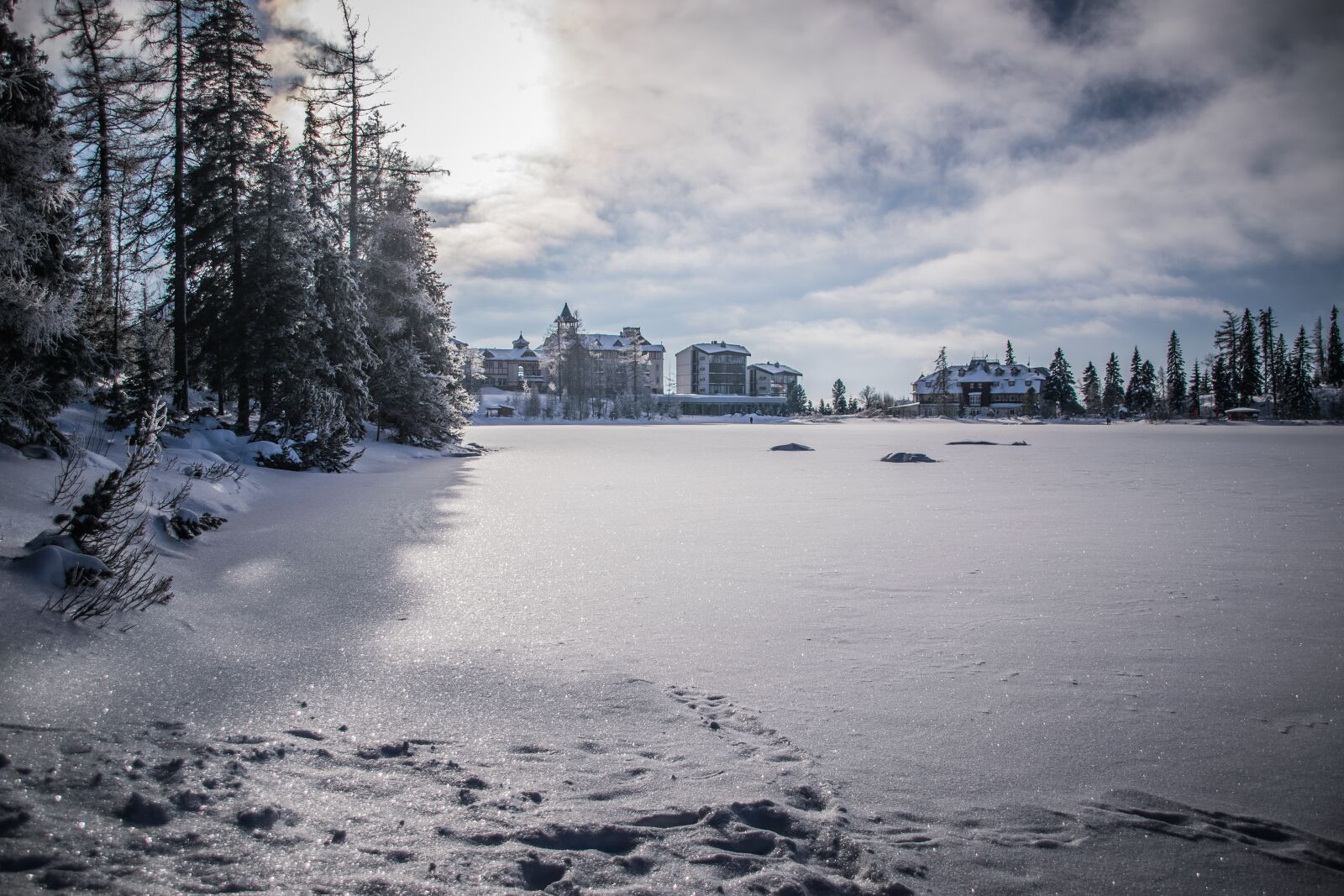 Nikon D5300 sample photo. Winter, lake, snow photography