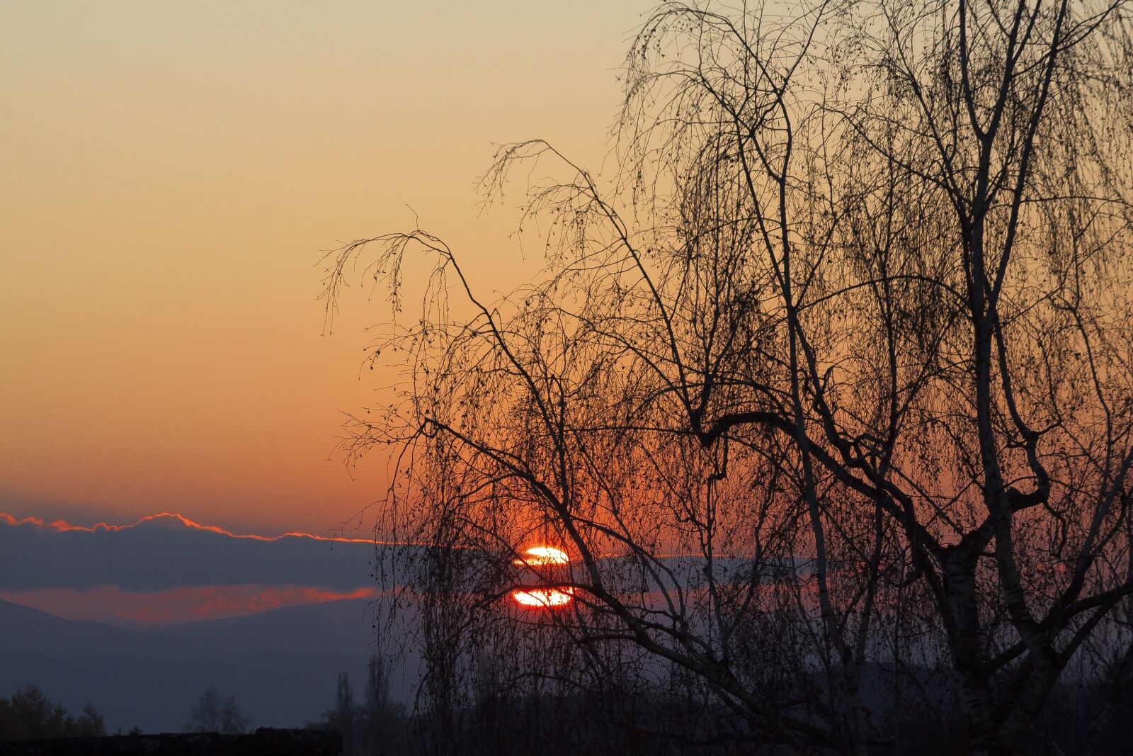 Canon EOS 50D + Canon EF 70-300mm F4-5.6 IS USM sample photo. Abendstimmung, sunset, sky photography