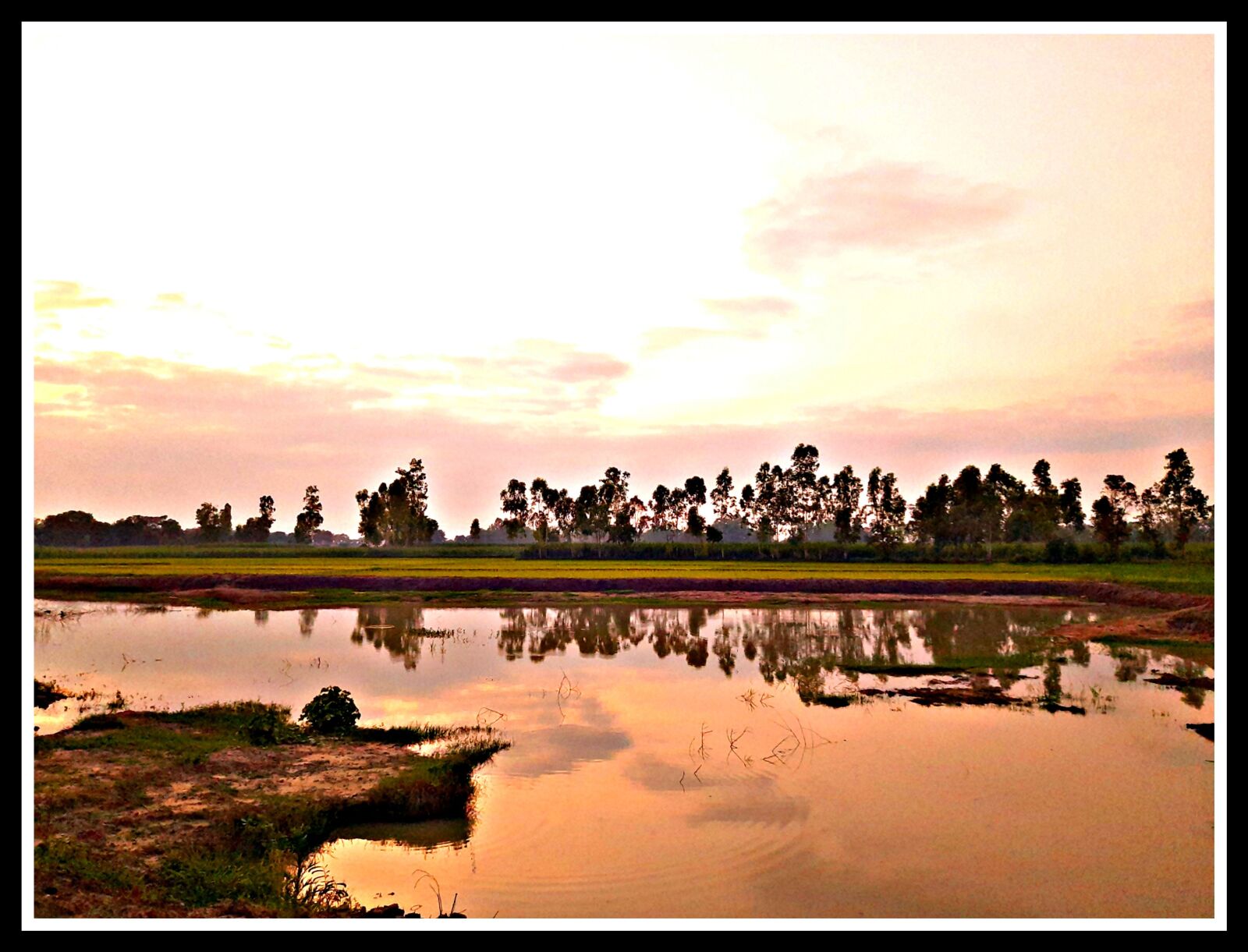 Samsung SM-M215F sample photo. Sunset, eveningshot, villageshot photography