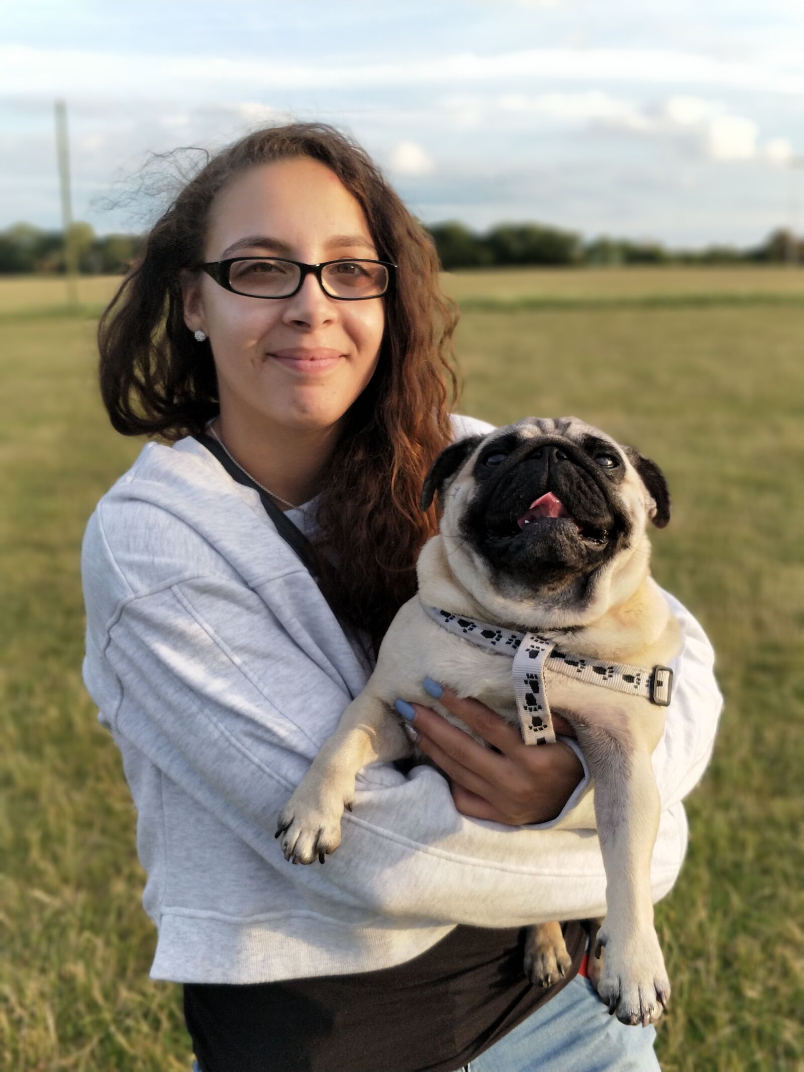 OnePlus 5 sample photo. Girl, woman, dog photography