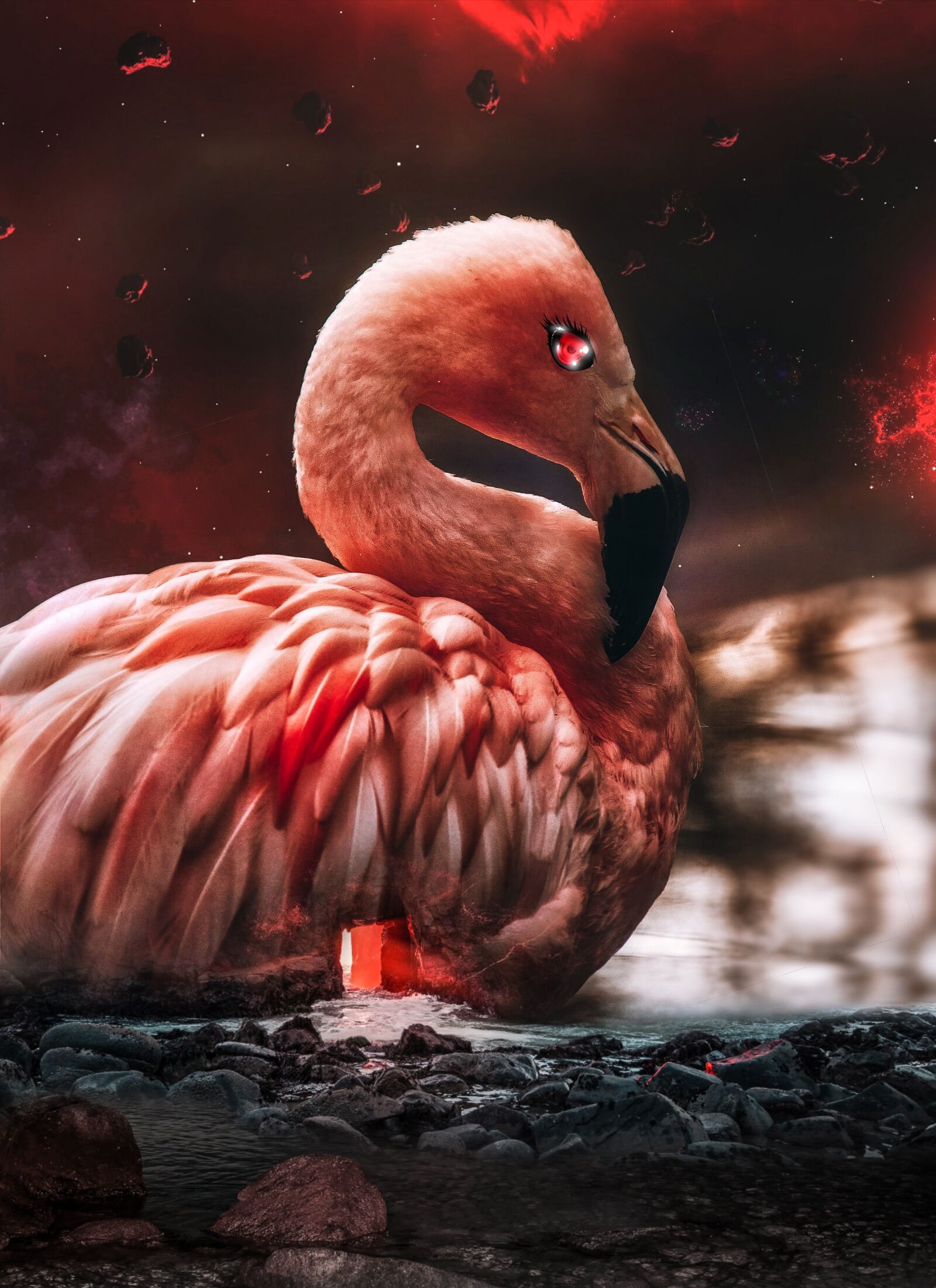 Sony SLT-A58 sample photo. Bird, flamingo, red photography