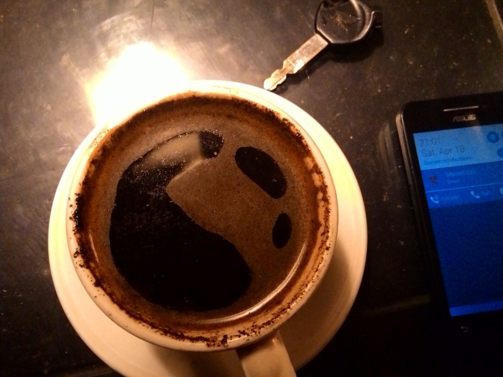 ASUS T00F sample photo. Black, coffee, coffee, key photography