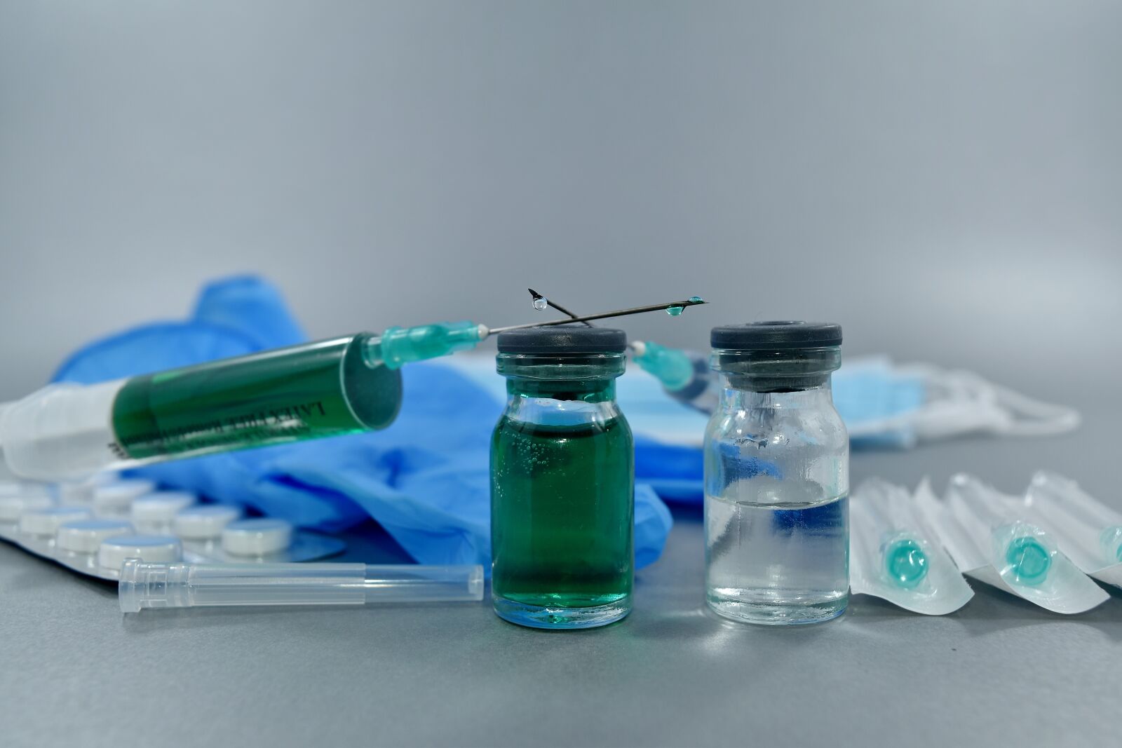 Nikon D5500 sample photo. Antibody, coronavirus, serum, syringe photography
