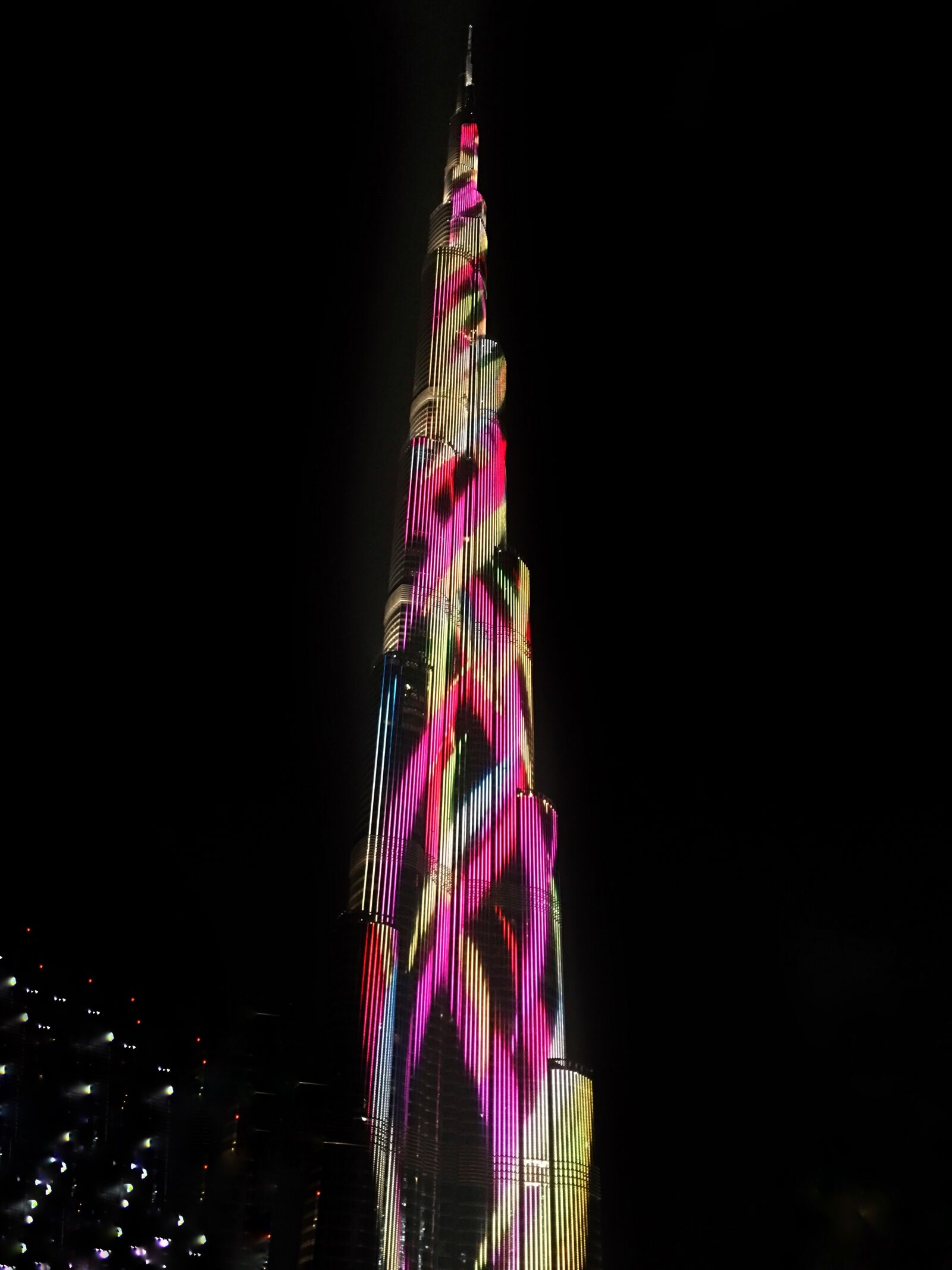 Apple iPhone 6s Plus sample photo. Burj khalifa, at night photography