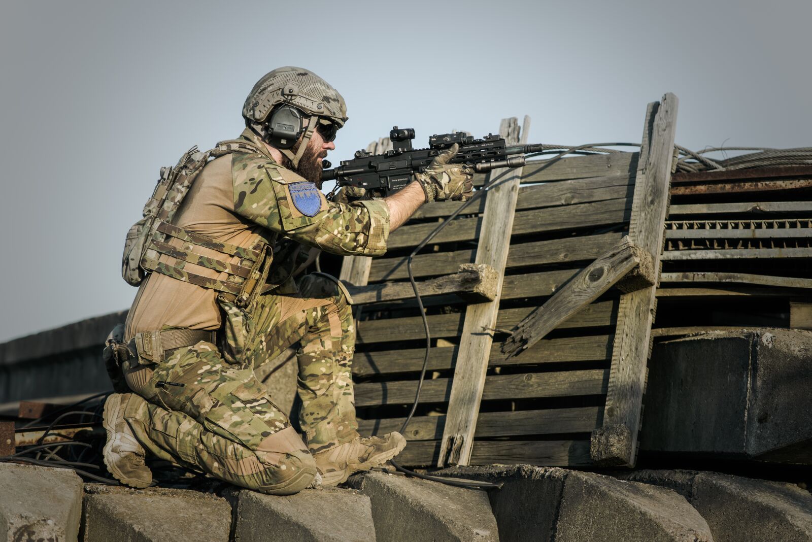 Nikon D600 sample photo. War, desert, guns photography