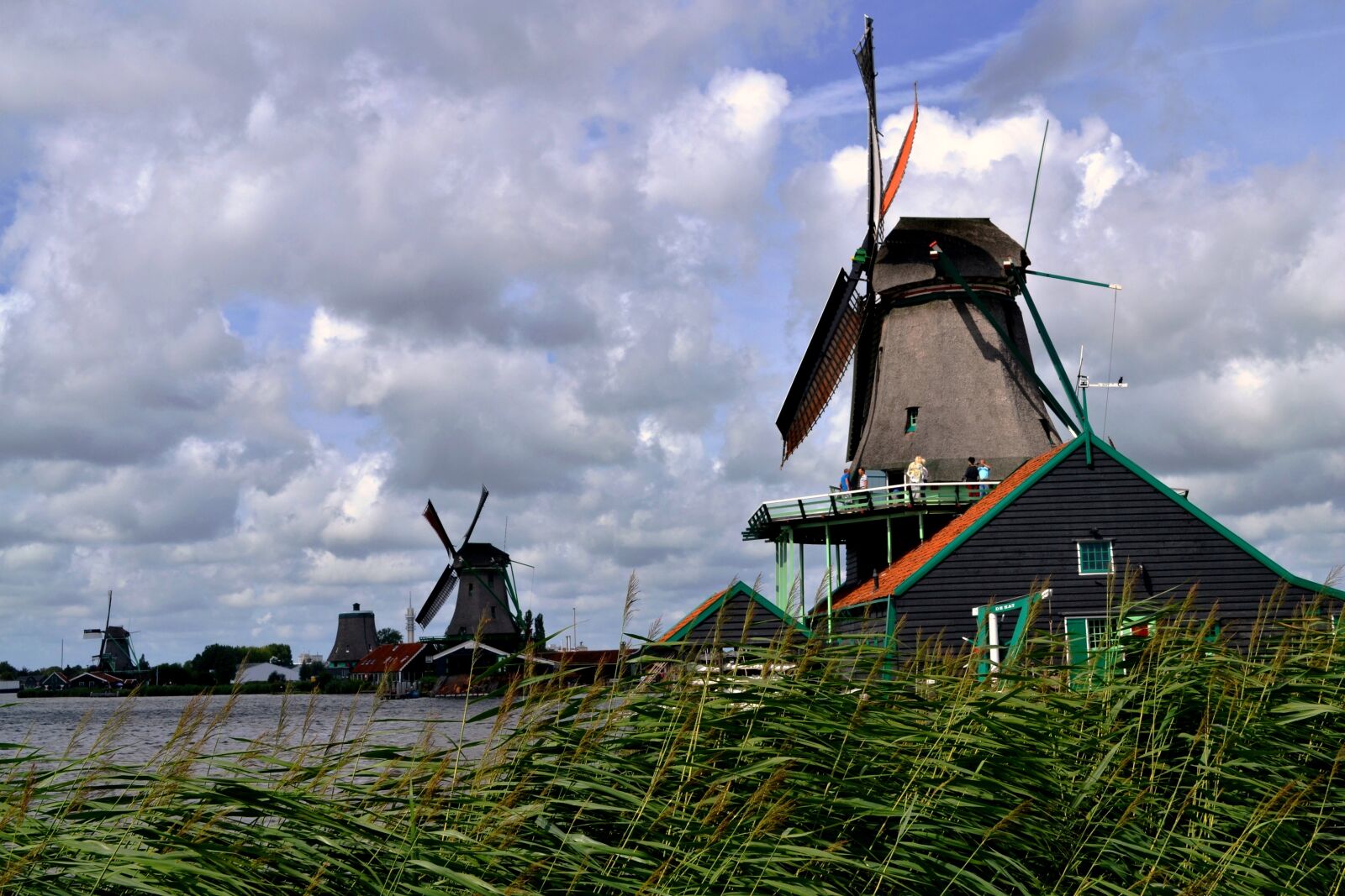 Nikon D3100 sample photo. Zaanse schans, clouds, mill photography
