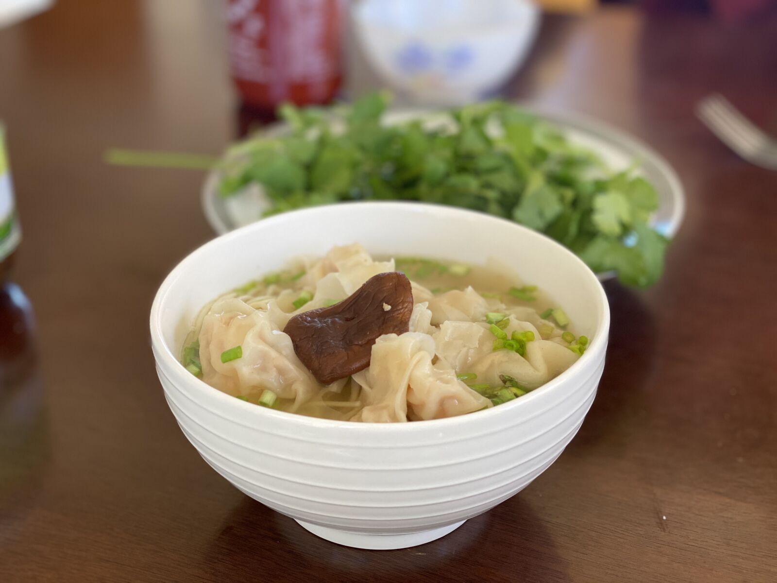 Apple iPhone 11 Pro Max sample photo. Noodles, wonton, shrimp photography