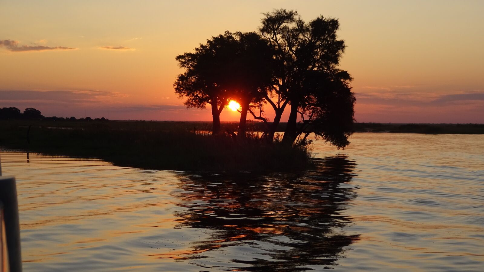 Sony Cyber-shot DSC-WX220 sample photo. Sunset, chobe, botswana photography
