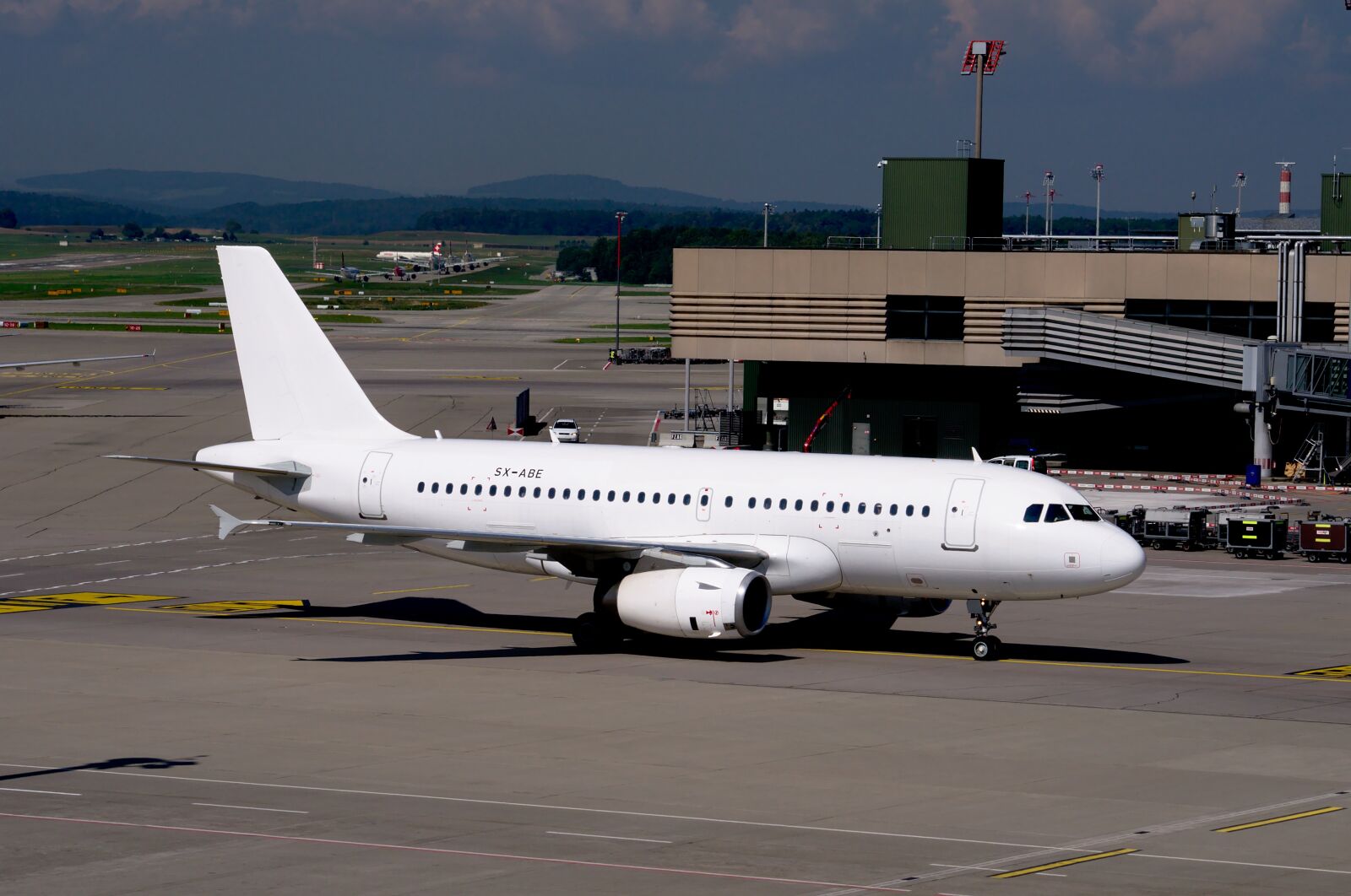 Nikon D300S sample photo. Airbus a319, airport zurich photography